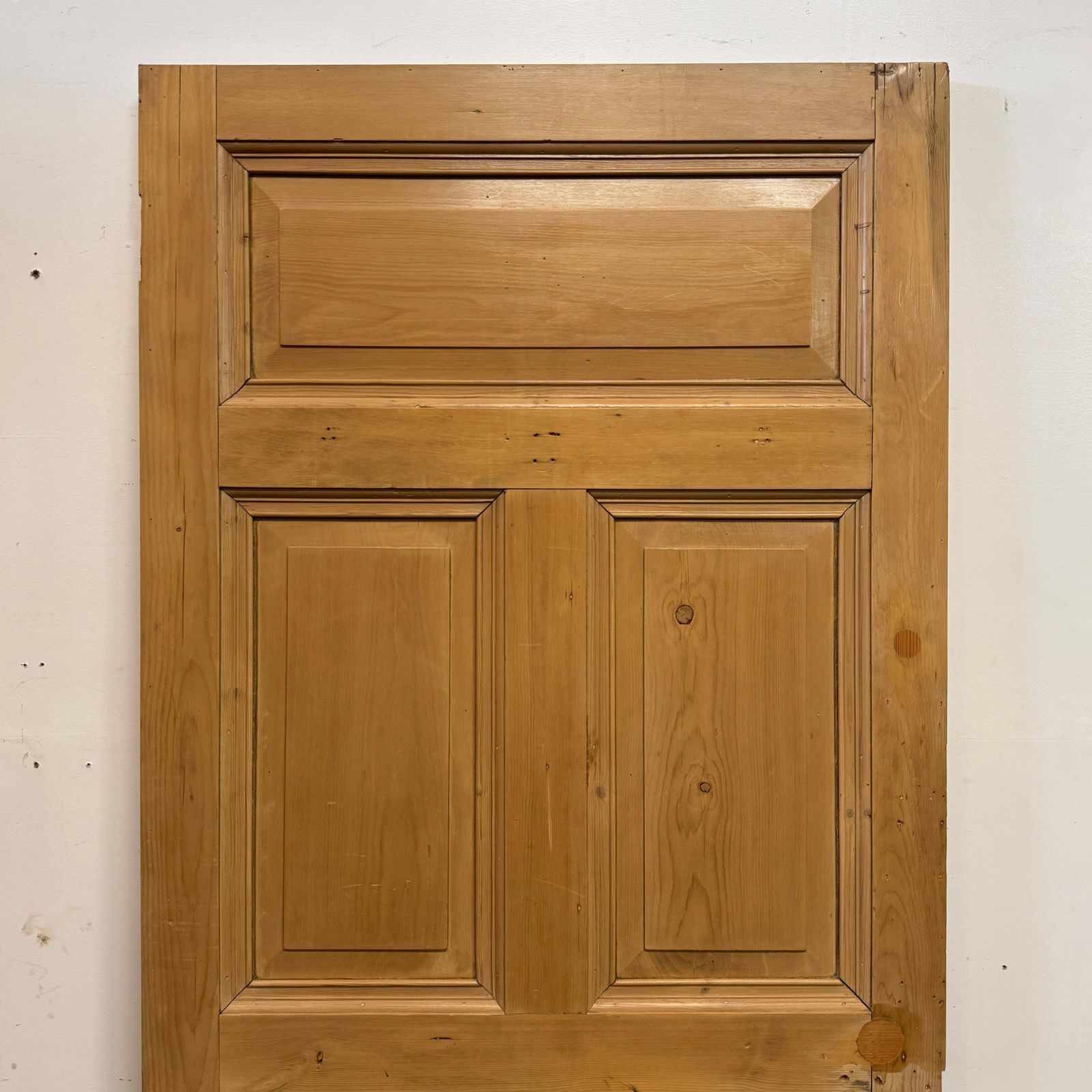 Antique Five Panel Door 203.5cm X 96cm photo vintage