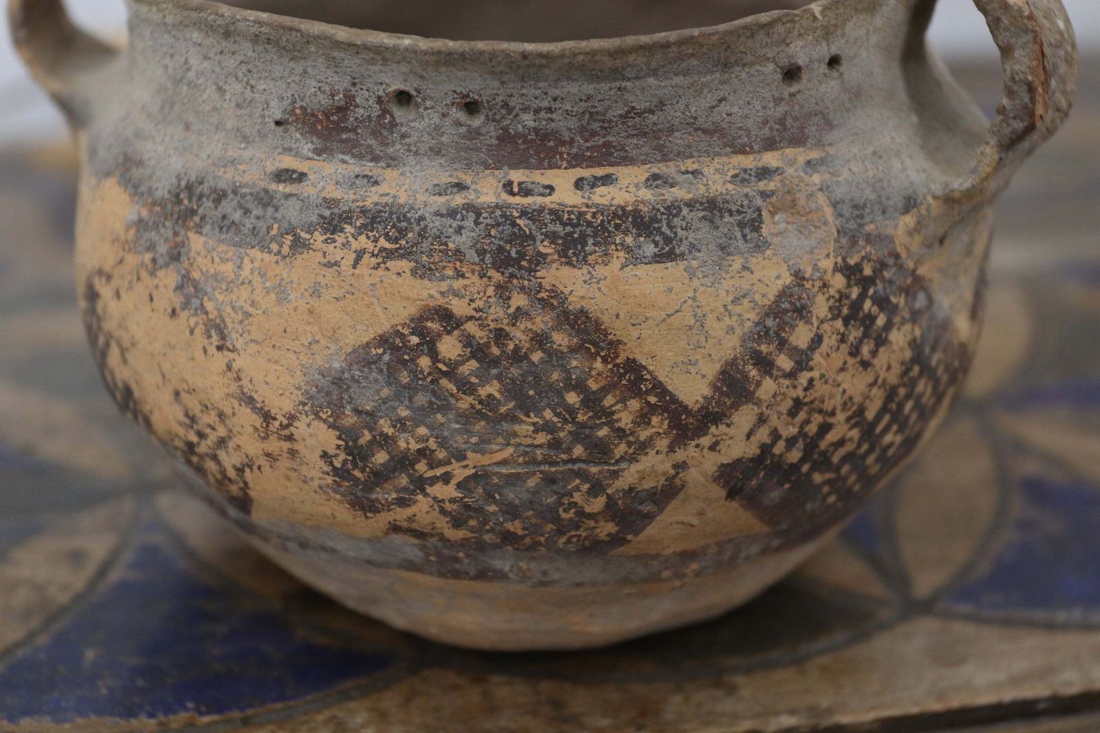 Neolithic Period Chinese Small Clay Pot photo 260.0