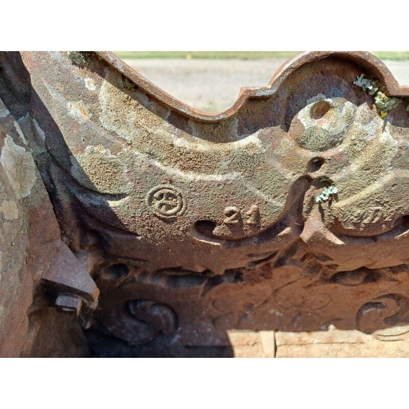 1 Cast Iron Planter 1900 From Charleville   Mézières Rocaille Style photo 194.0