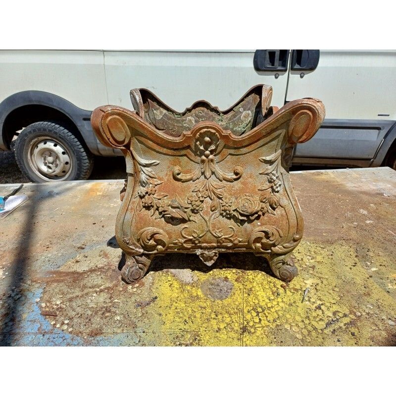 1 Cast Iron Planter 1900 From Charleville   Mézières Rocaille Style photo buy