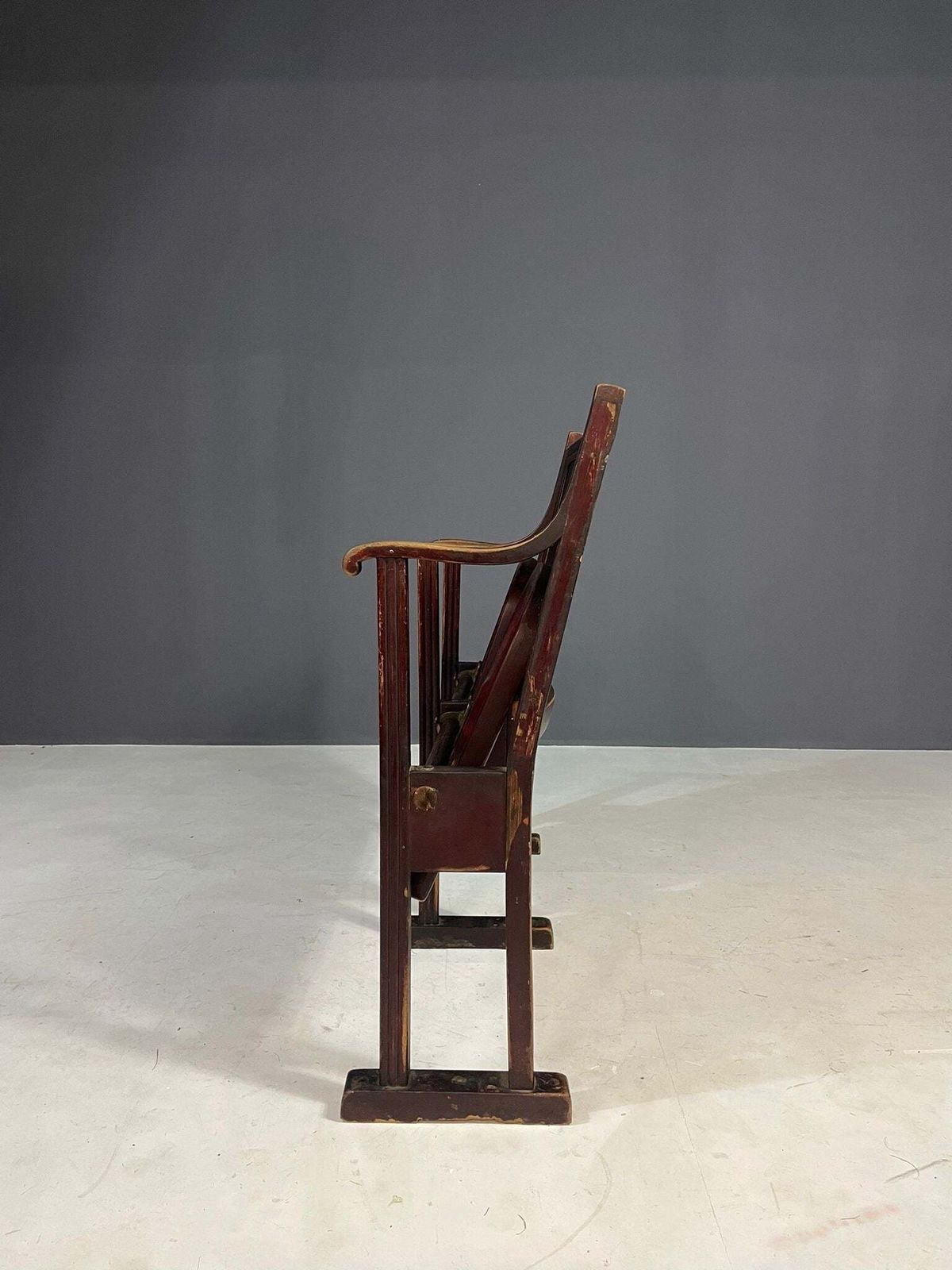 Pair Of Vintage Cinema Chairs, Czechoslovakia, 1970s, Bent Plywood & Veneer photo 825.0
