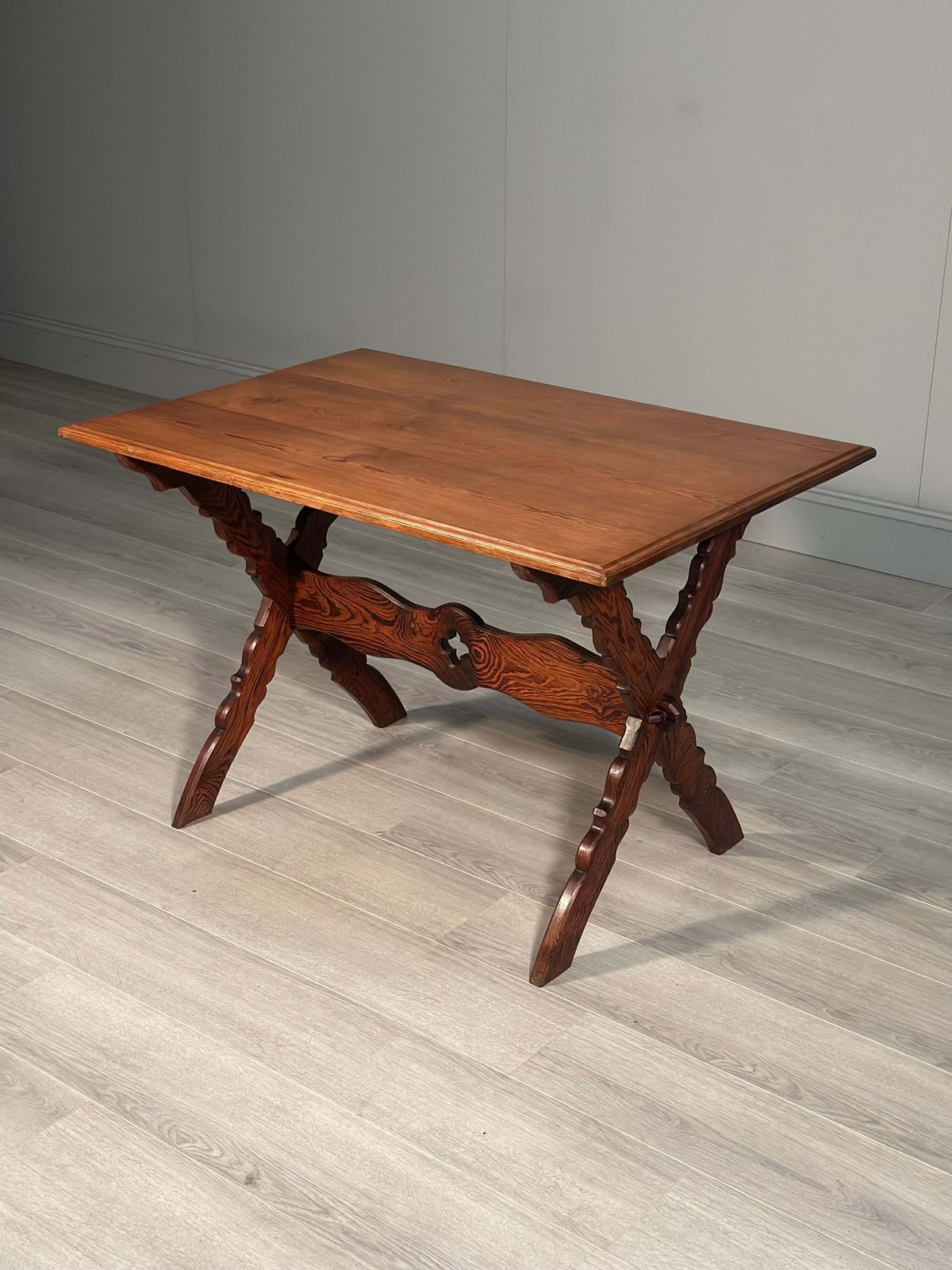 Ecclesiastical Pitch Pine Writing Table C.1910 photo buy