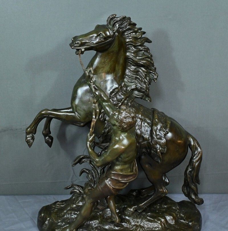 Large Bronze “The Horse Of Marly” After Coustou – Early 20th Century photo vinterior