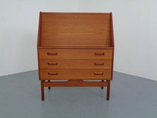 Danish Teak Secretaire From Dyrlund, 1960s photo furniture