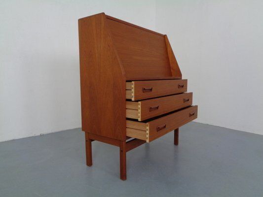 Danish Teak Secretaire From Dyrlund, 1960s photo vintage