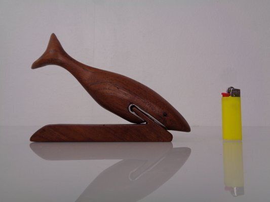 Danish Teak Shark With Stand, 1960s photo Home Decor