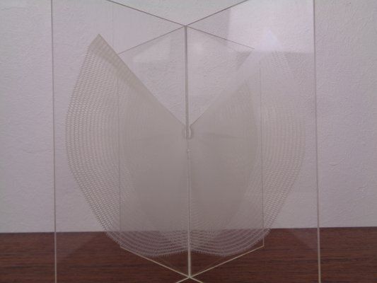 German Wing Object Sculpture In Acrylic Glass By Heinz Mack, 1980 photo vinterior