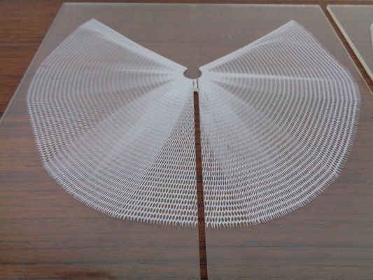 photo vinterior German Wing Object Sculpture In Acrylic Glass By Heinz Mack, 1980