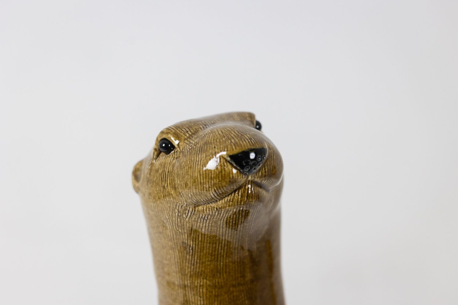 Valérie Courtet, Otter In Chamotte And Glazed Stoneware. Contemporary Work photo Art