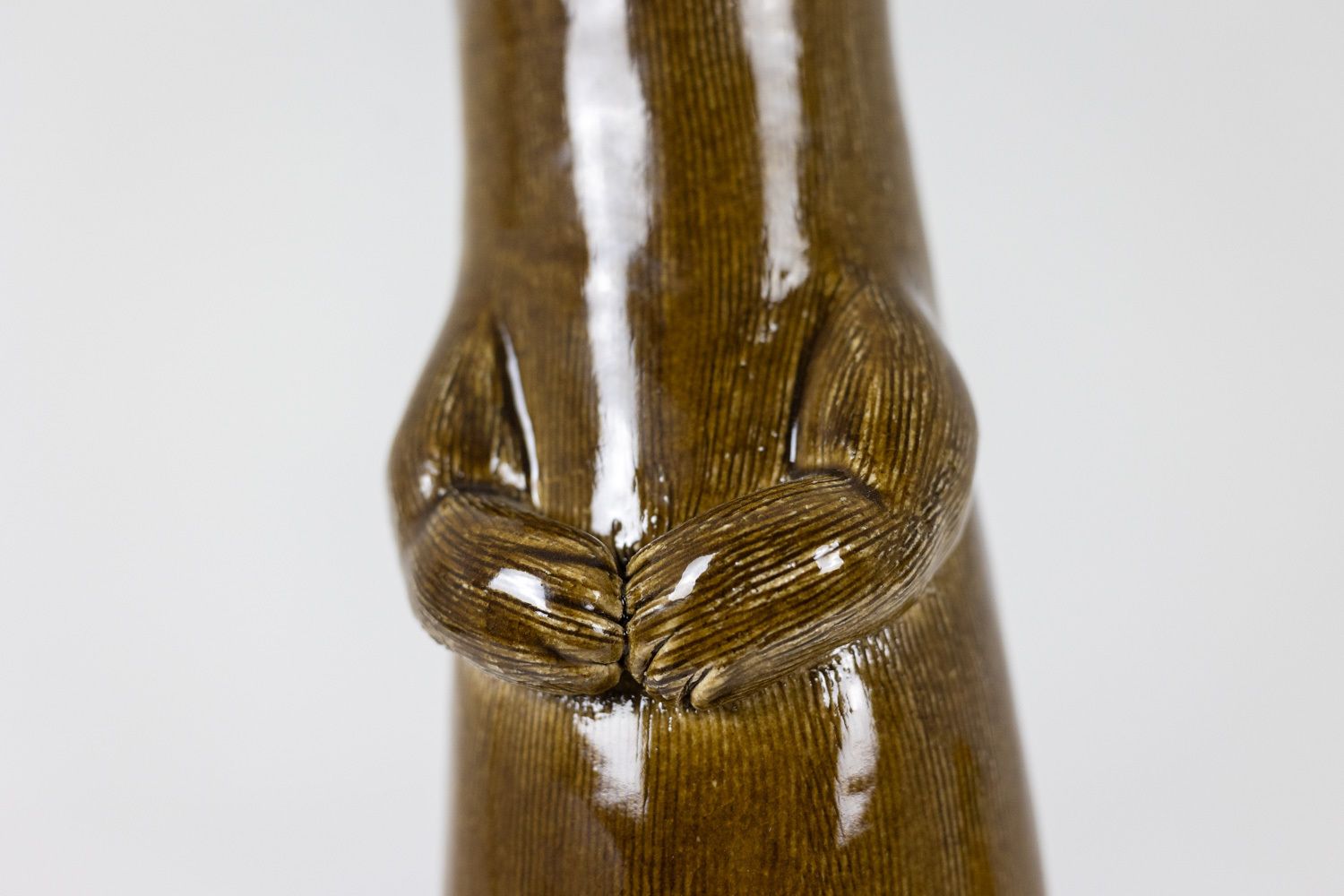 Valérie Courtet, Otter In Chamotte And Glazed Stoneware. Contemporary Work photo vinterior