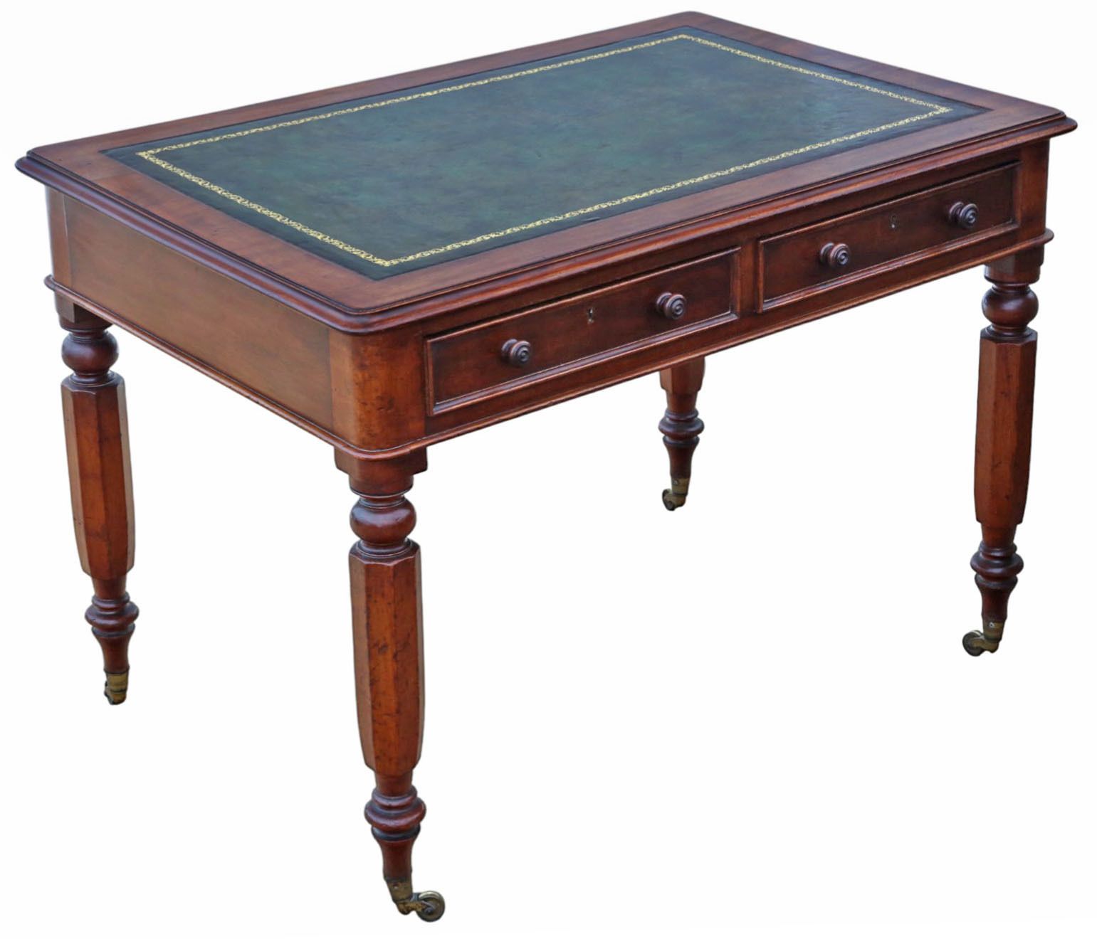 Antique 19th Century Mahogany Writing Desk – Fine Quality Dressing Or Side Table