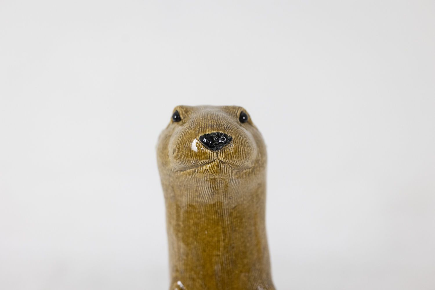 Valérie Courtet, Otter In Chamotte And Glazed Stoneware. Contemporary Work photo 1800.0