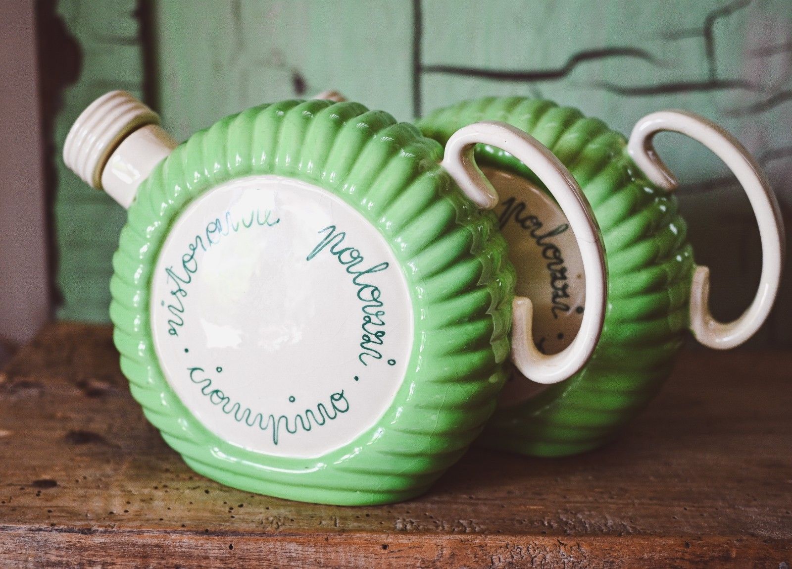 ♥ Pucci Umbertide Ceramic Bottle Advertising photo vintage
