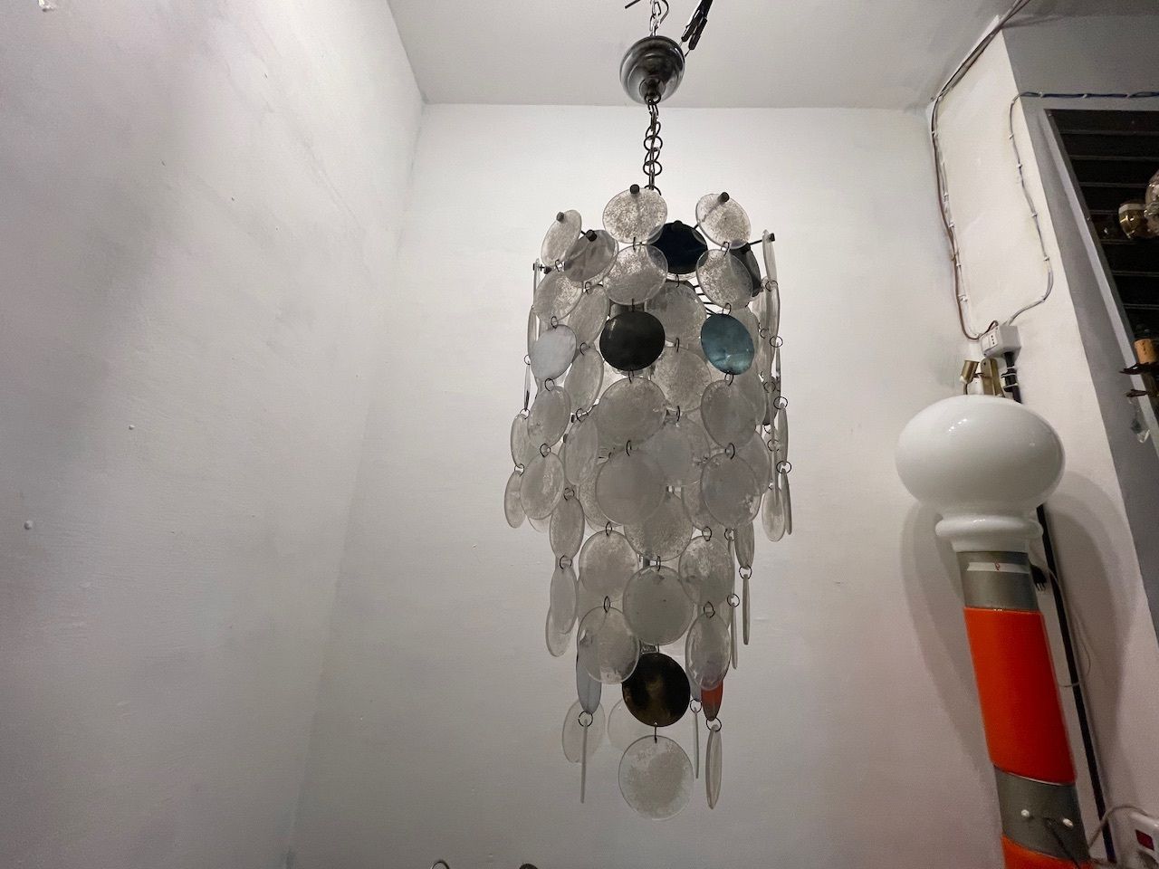 Iconic Nason “Mille Luna” Murano Glass Chandelier, Italy, 1960s photo vintage