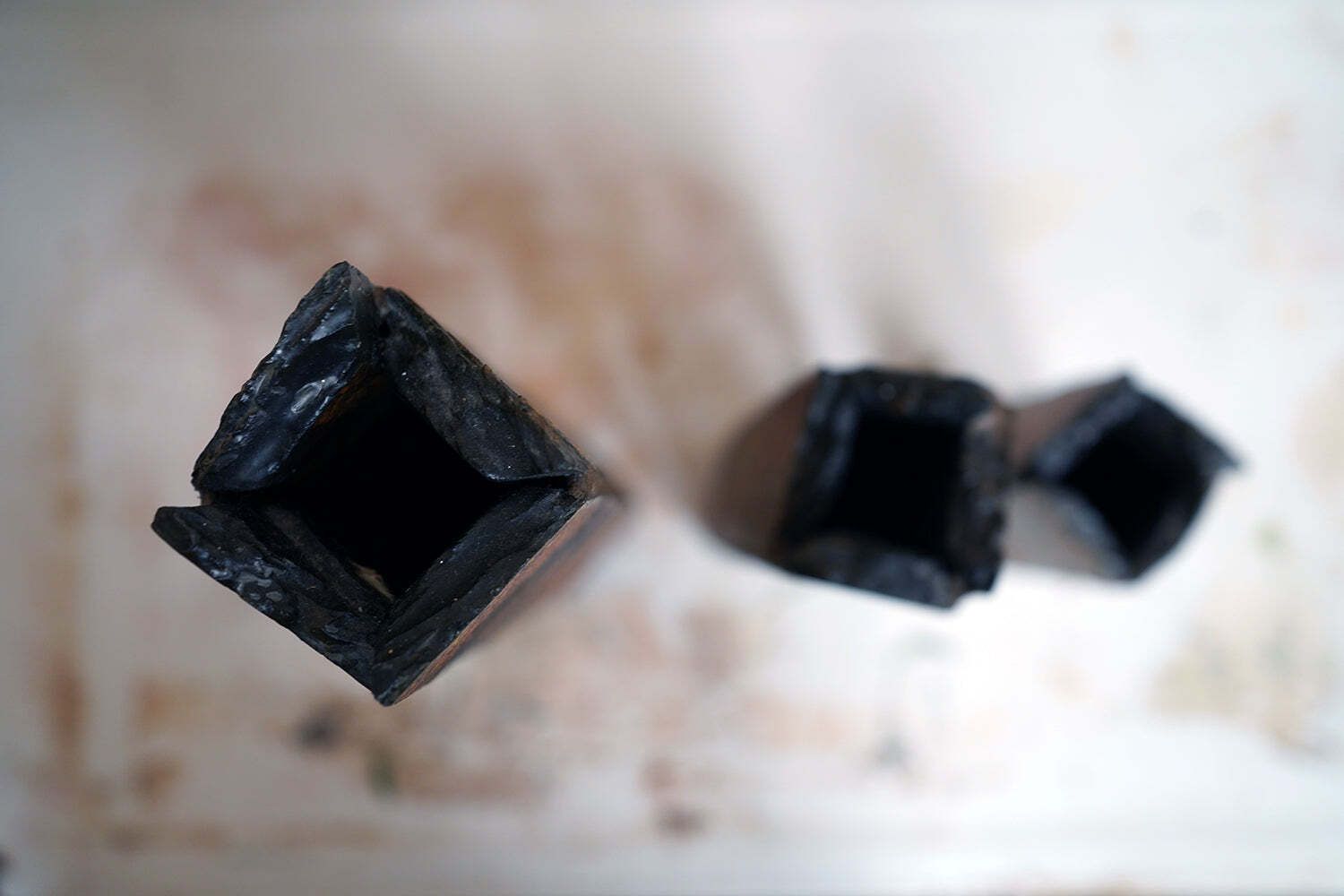 photo buy A Trio Of Mid 20thc Brutalist Graduating Slate Vases C.1970