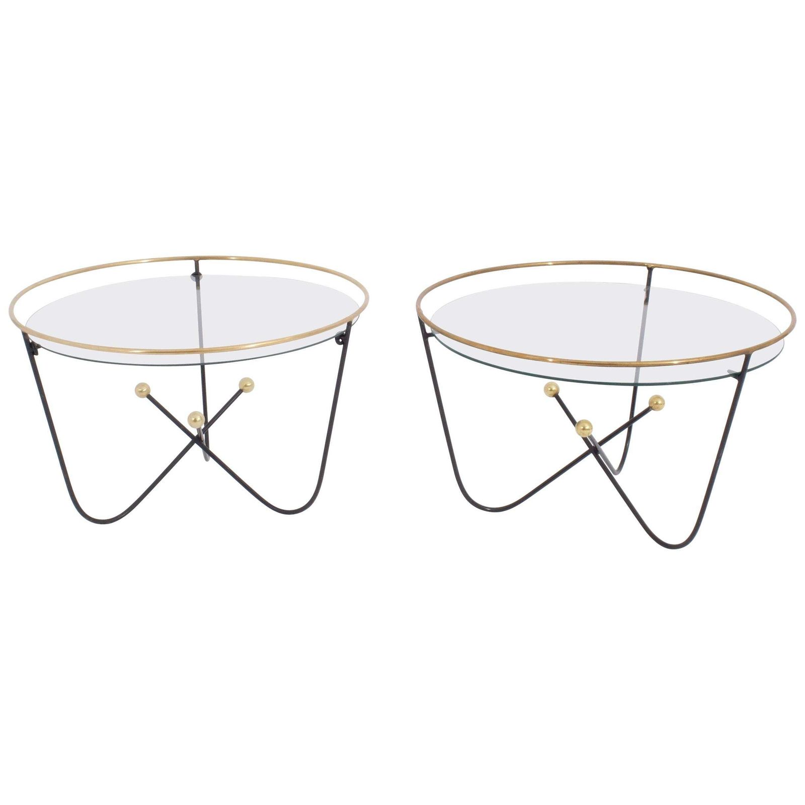 Pair Of Low Side Table End Table By Edward Ihnatowicz Mars Furniture
