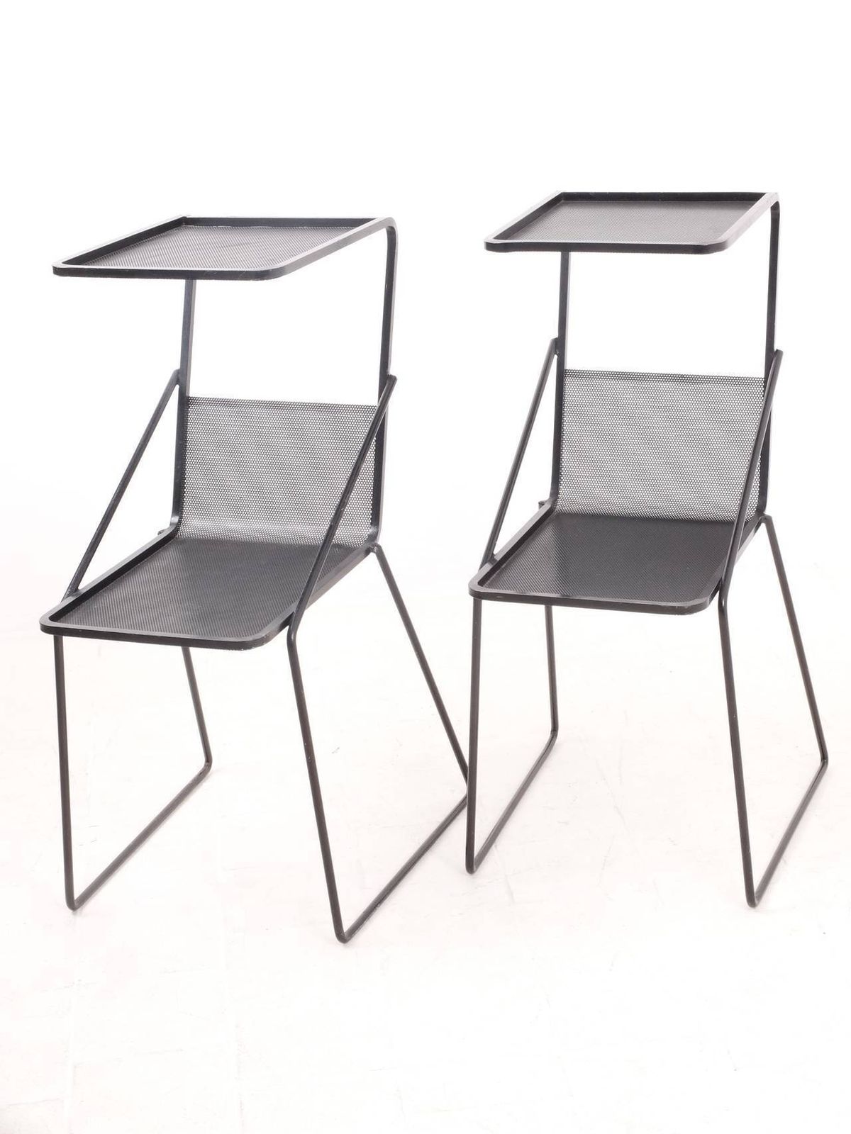 Pair Of Rare Bedside Tables By Mathieu Matégot photo 11864.0