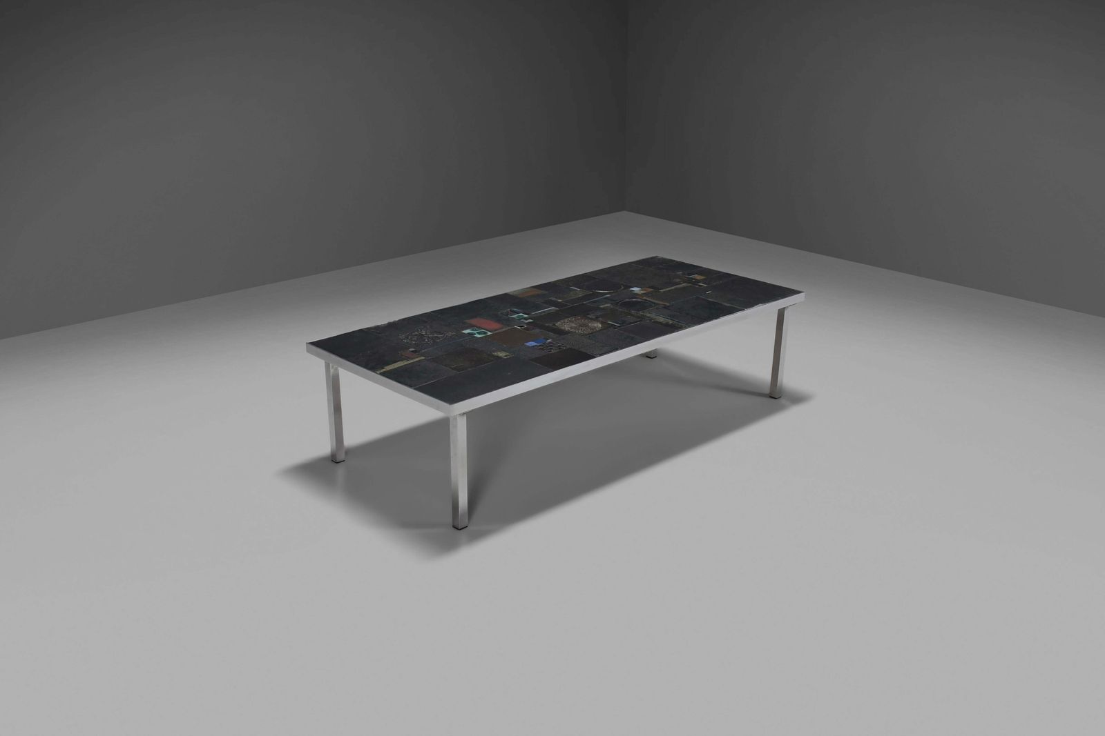 Impressive Brutalist Mosaic Coffee Table By Pia Manu For Amphora, 1960s photo Furniture