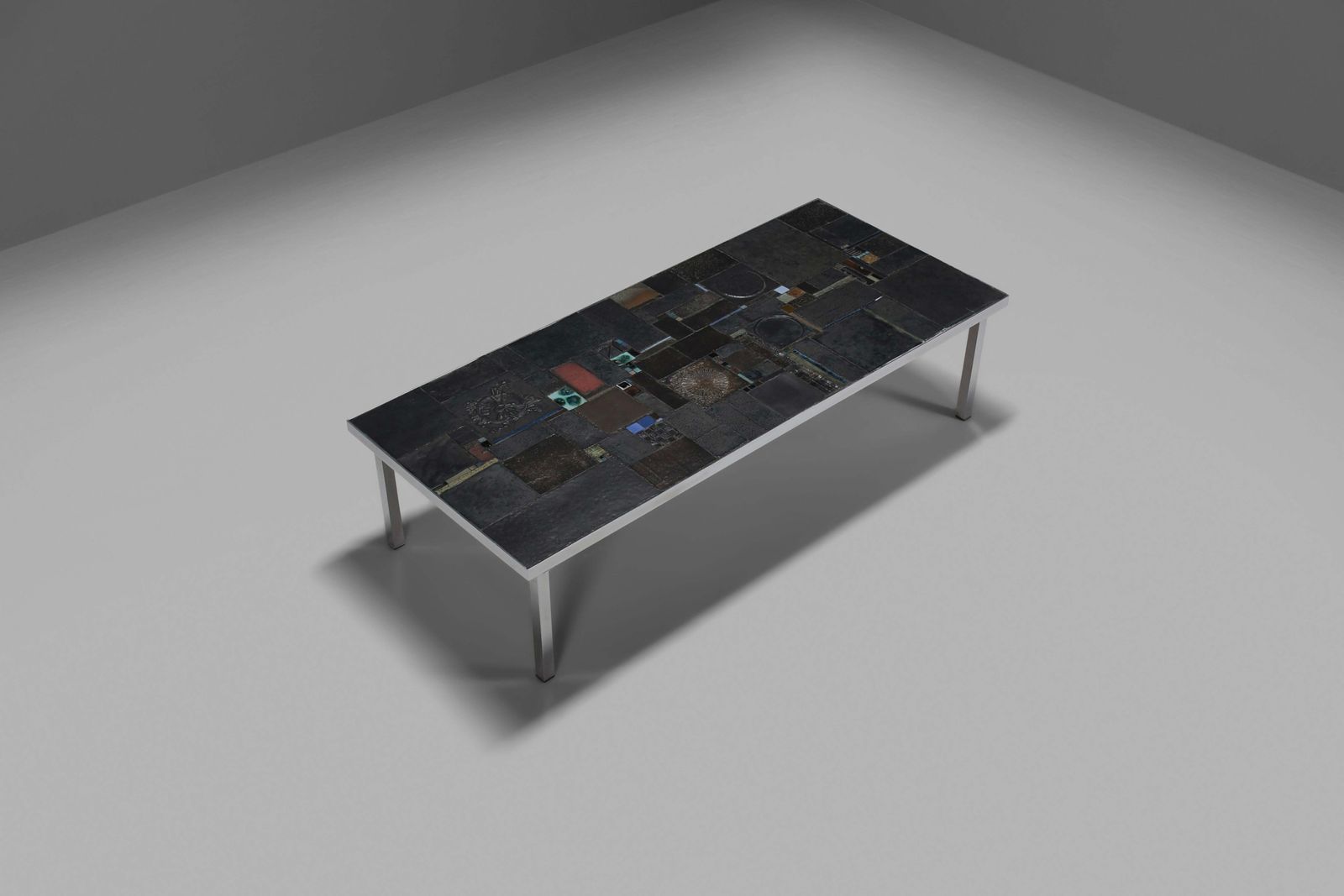 Impressive Brutalist Mosaic Coffee Table By Pia Manu For Amphora, 1960s photo 7157.0