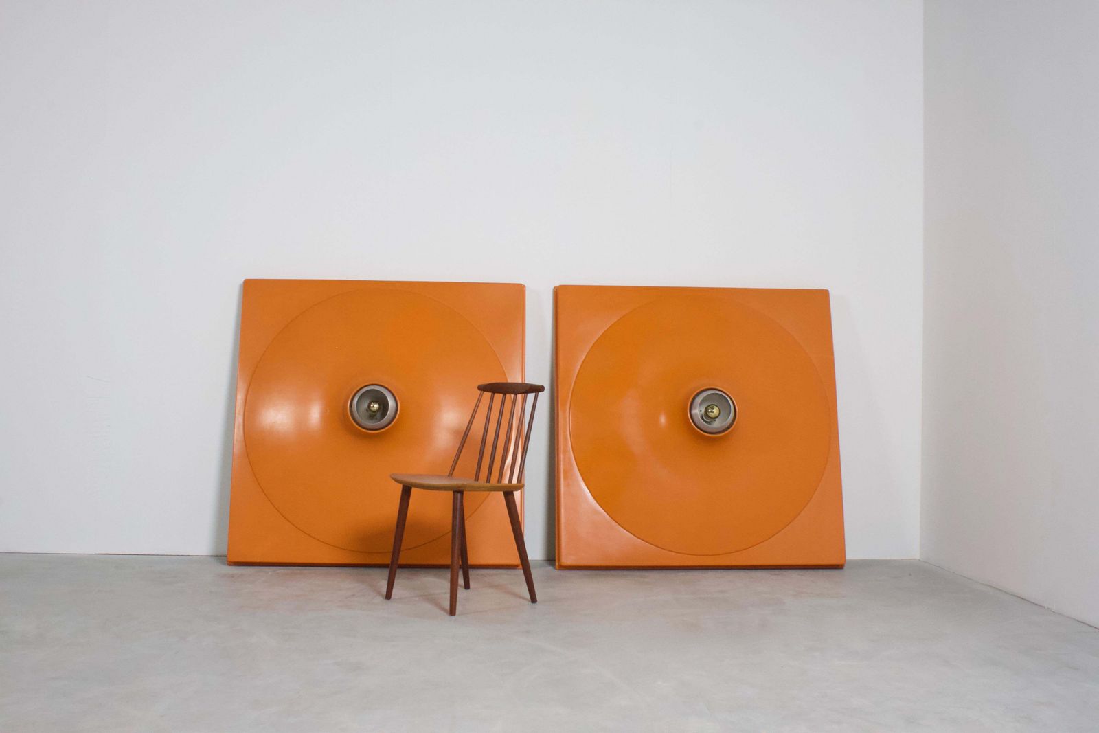 Set Of Extra Large Space Age Wall Lights Or Flush Mounts, 1970s photo furniture