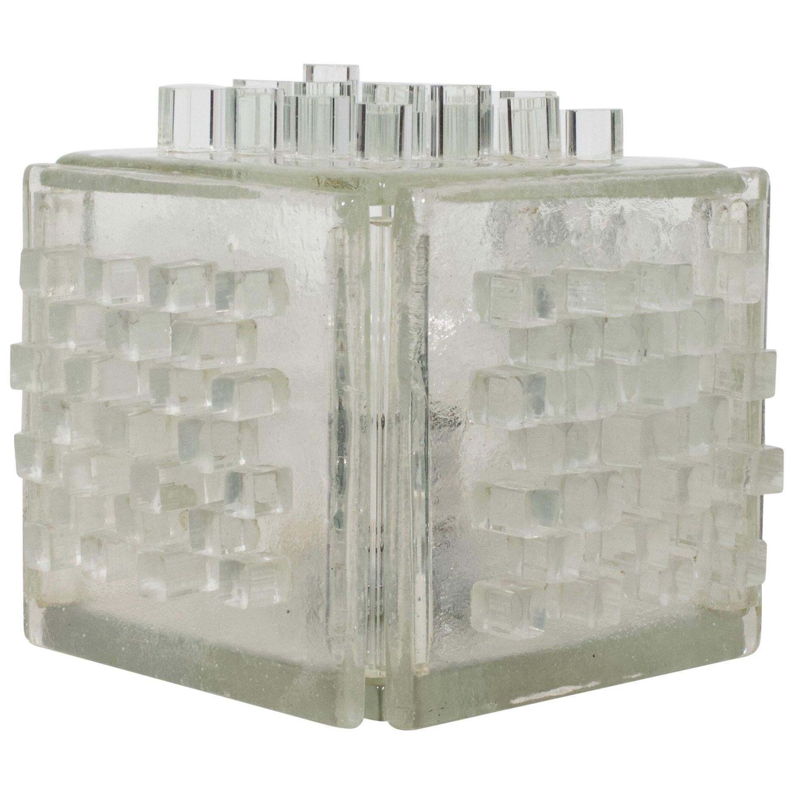 Rare Poliarte ‘Apis’ Table Lamp Made Of Raw Crystal Murano Glass, 1960s