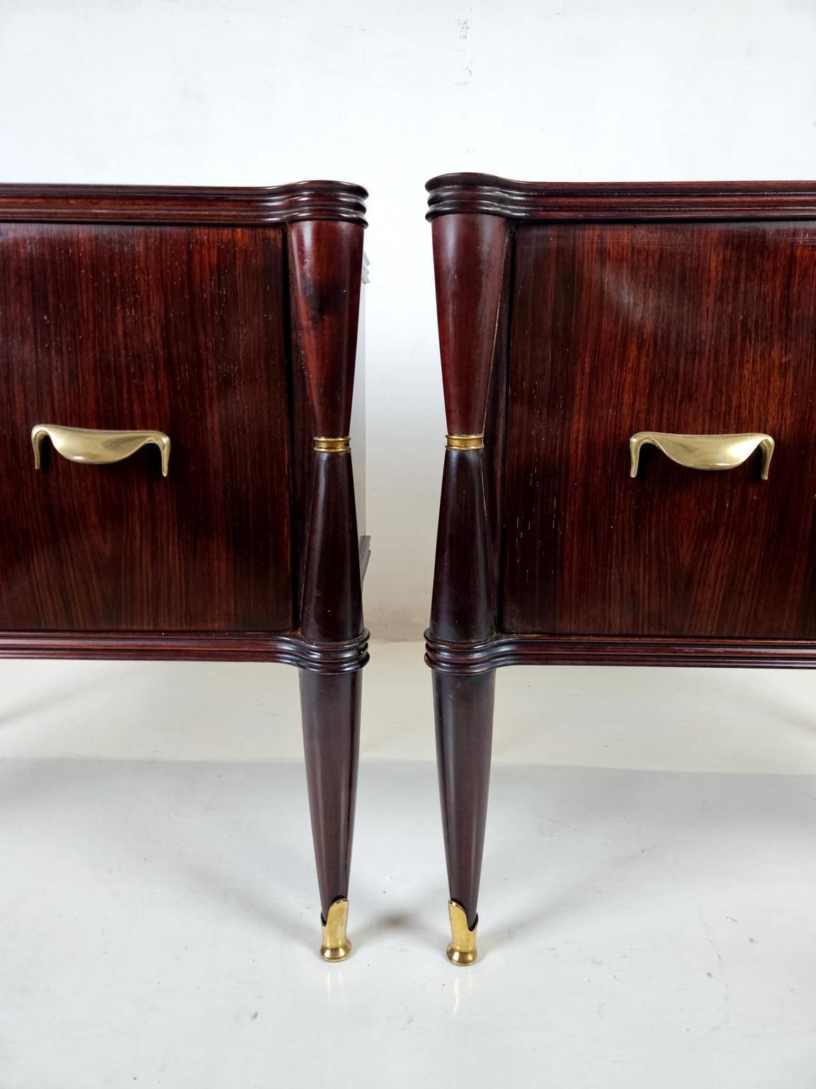 A Pair Of Italian Mid Century Nightstands photo Furniture