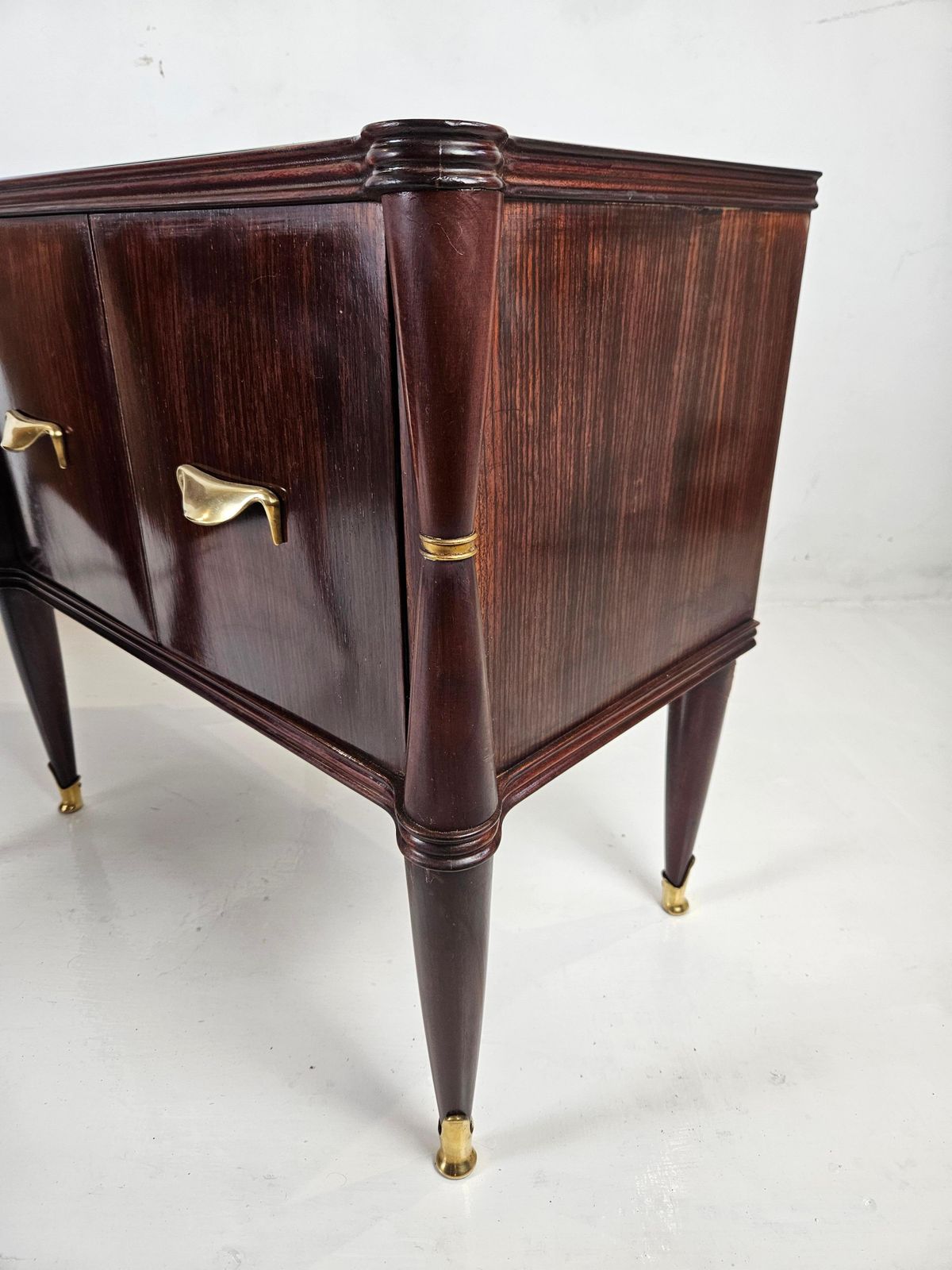 Furniture A Pair Of Italian Mid Century Nightstands photo