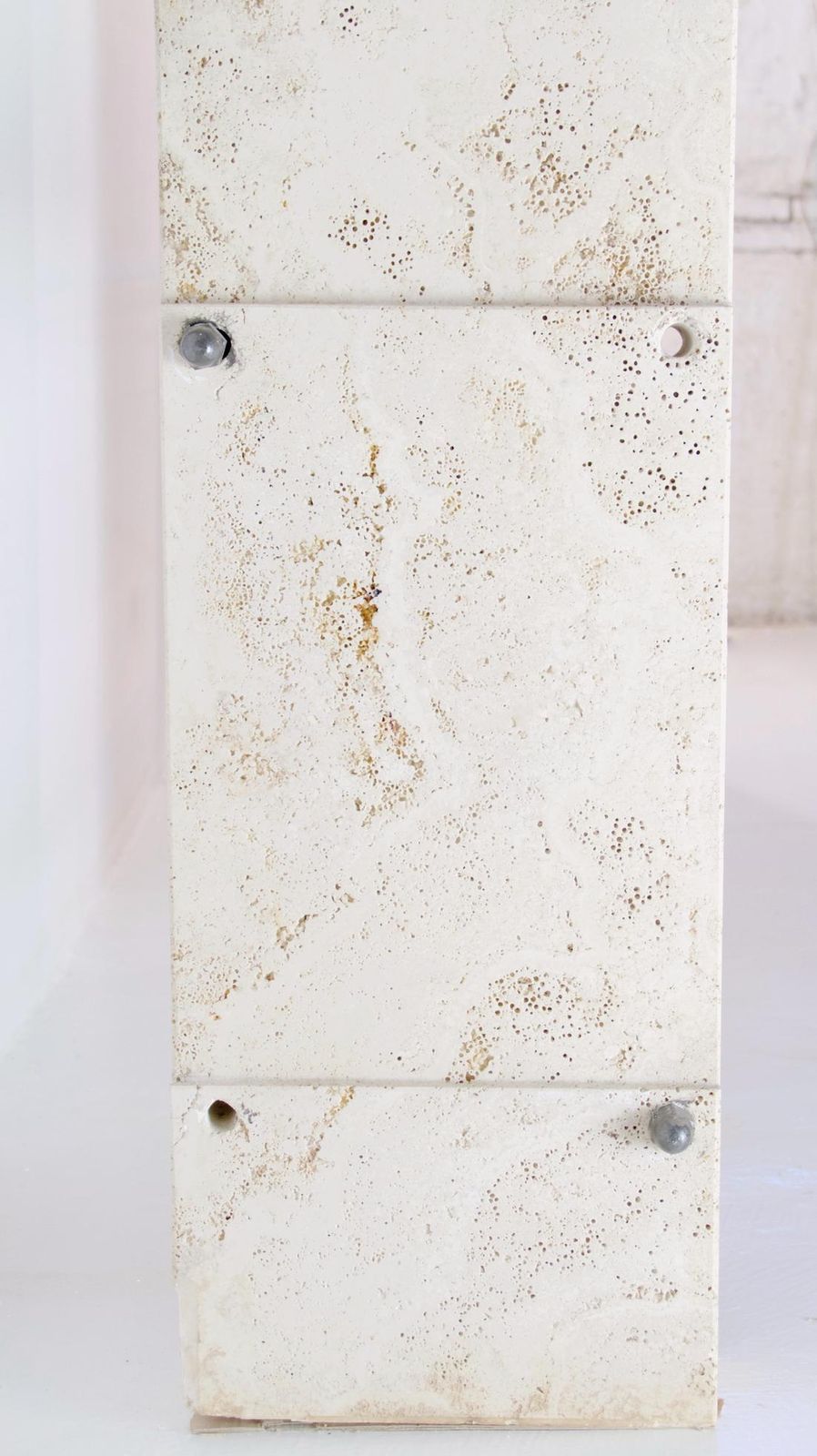 Sculptural Wall Unit In Travertine, Italy, 1970s photo buy