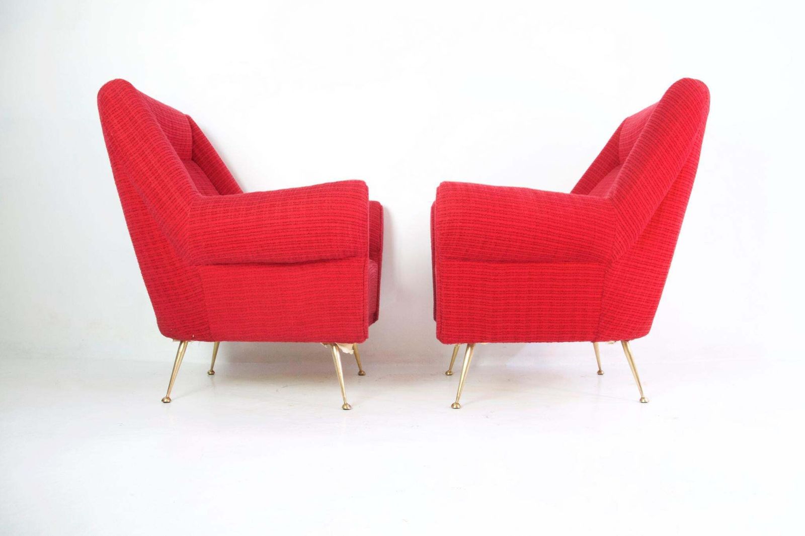 Pair Of Midcentury Armchairs By Gigi Radice For Minotti, Italy photo Furniture