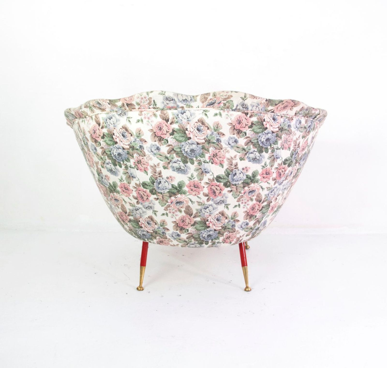 Pair Of Midcentury Italian Clam Shell Armchairs photo buy