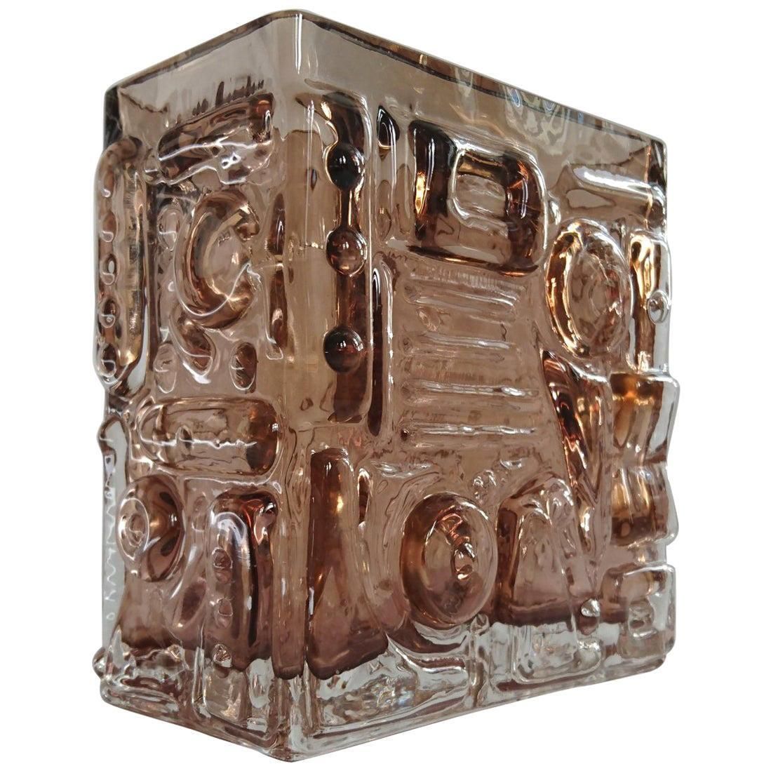 Midcentury Glass Vase By Josef Schott, Smålandshyttan, Sweden