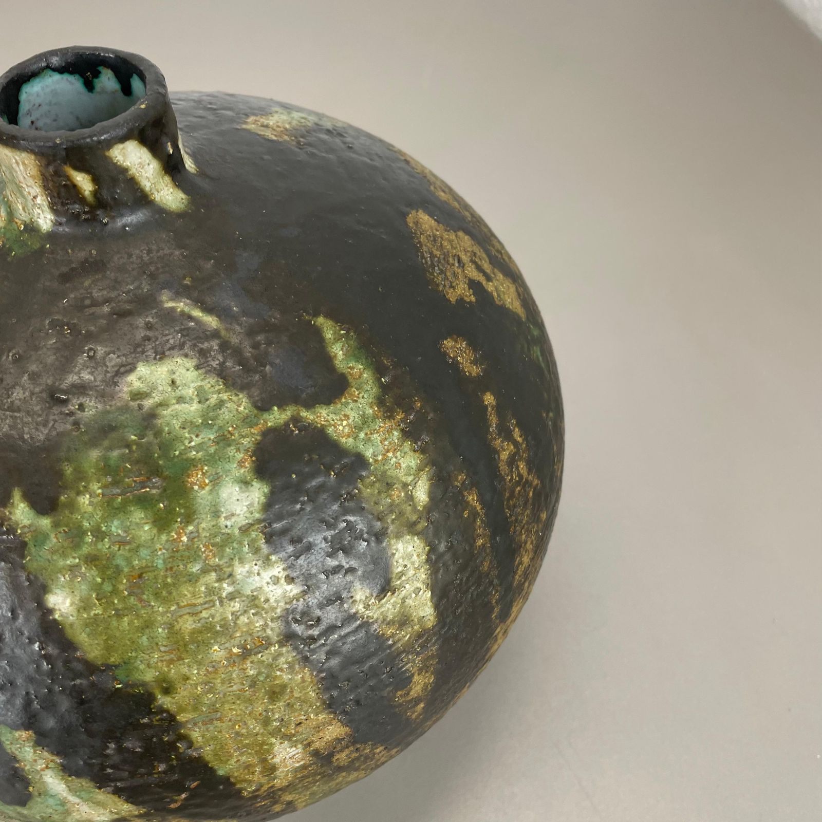 Abstract 21cm Ceramic Studio Pottery Vase By Gerhard Liebenthron, Germany, 1960s photo buy