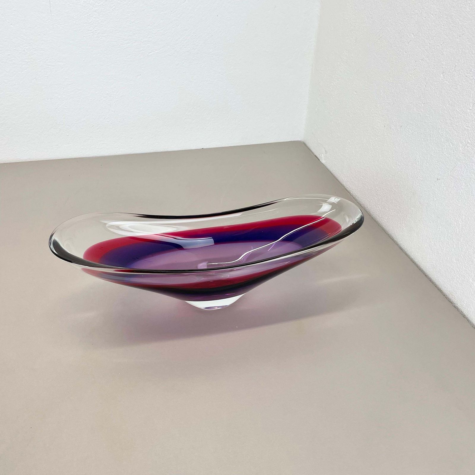 Xl 43cm Murano Glass Centerpiece By Flavio Poli Attrib., Murano, Italy, 1970s photo furniture