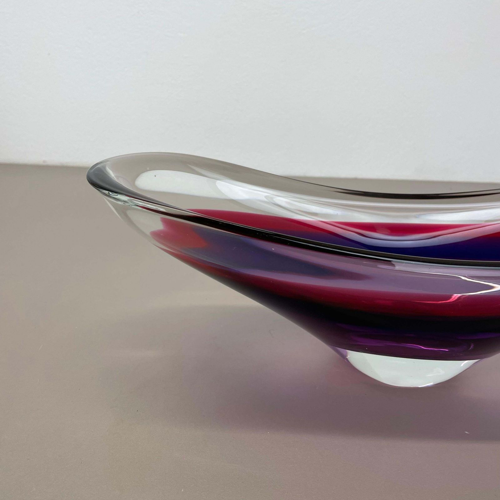 Xl 43cm Murano Glass Centerpiece By Flavio Poli Attrib., Murano, Italy, 1970s photo 1733.0