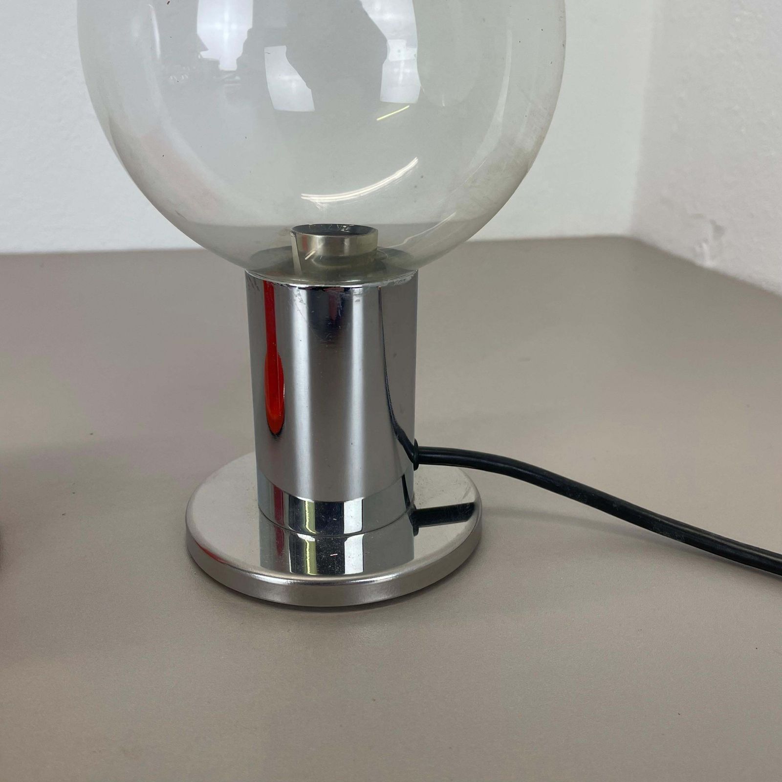 Set Of 2 Table Light Glass Bulb Designed By Motoko Ishi For Staff Lights, 1970s photo 823.0