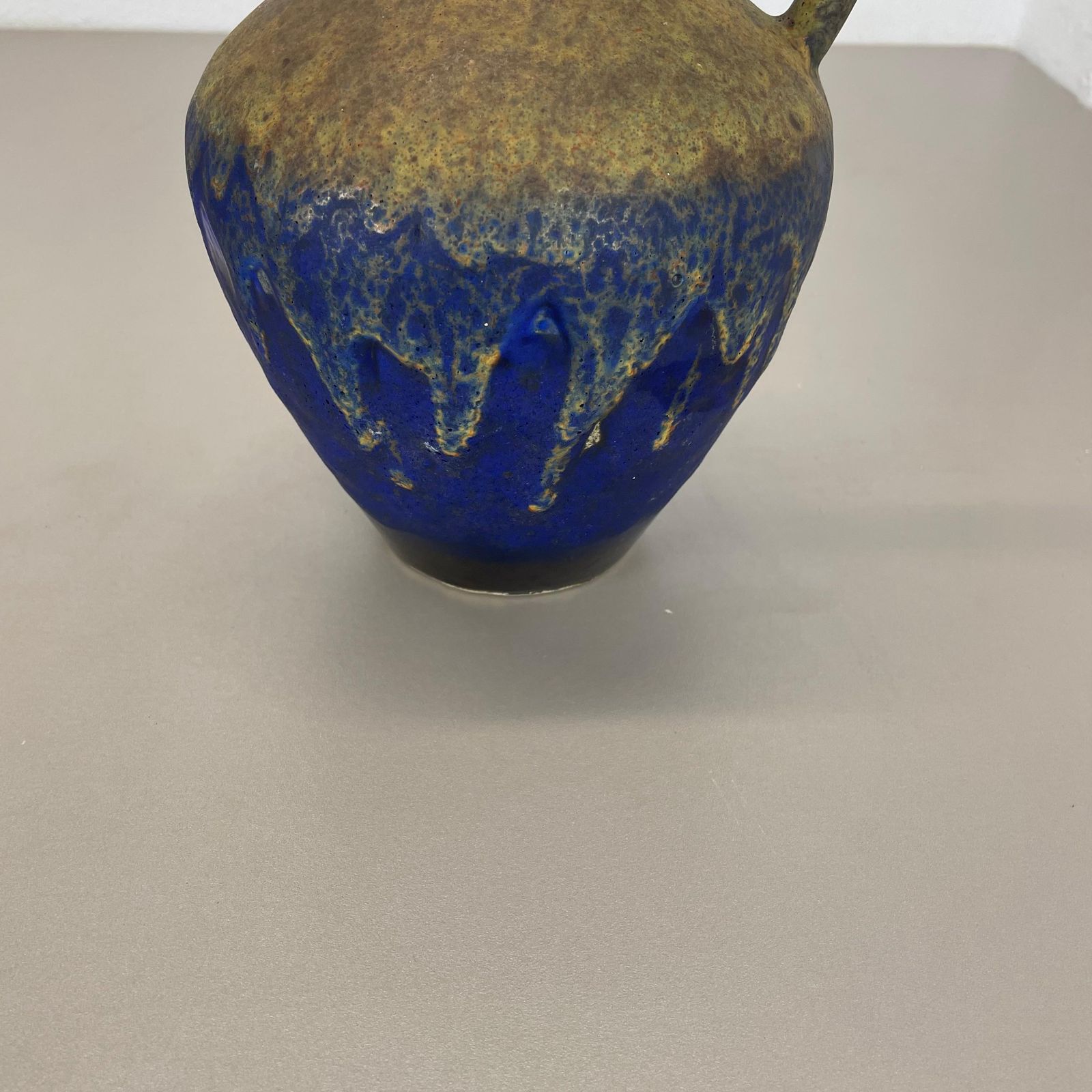 Extraordinary Superglaze Pottery Fat Lava Vase By Es Keramik, Germany, Wgp 1970s photo Home Decor