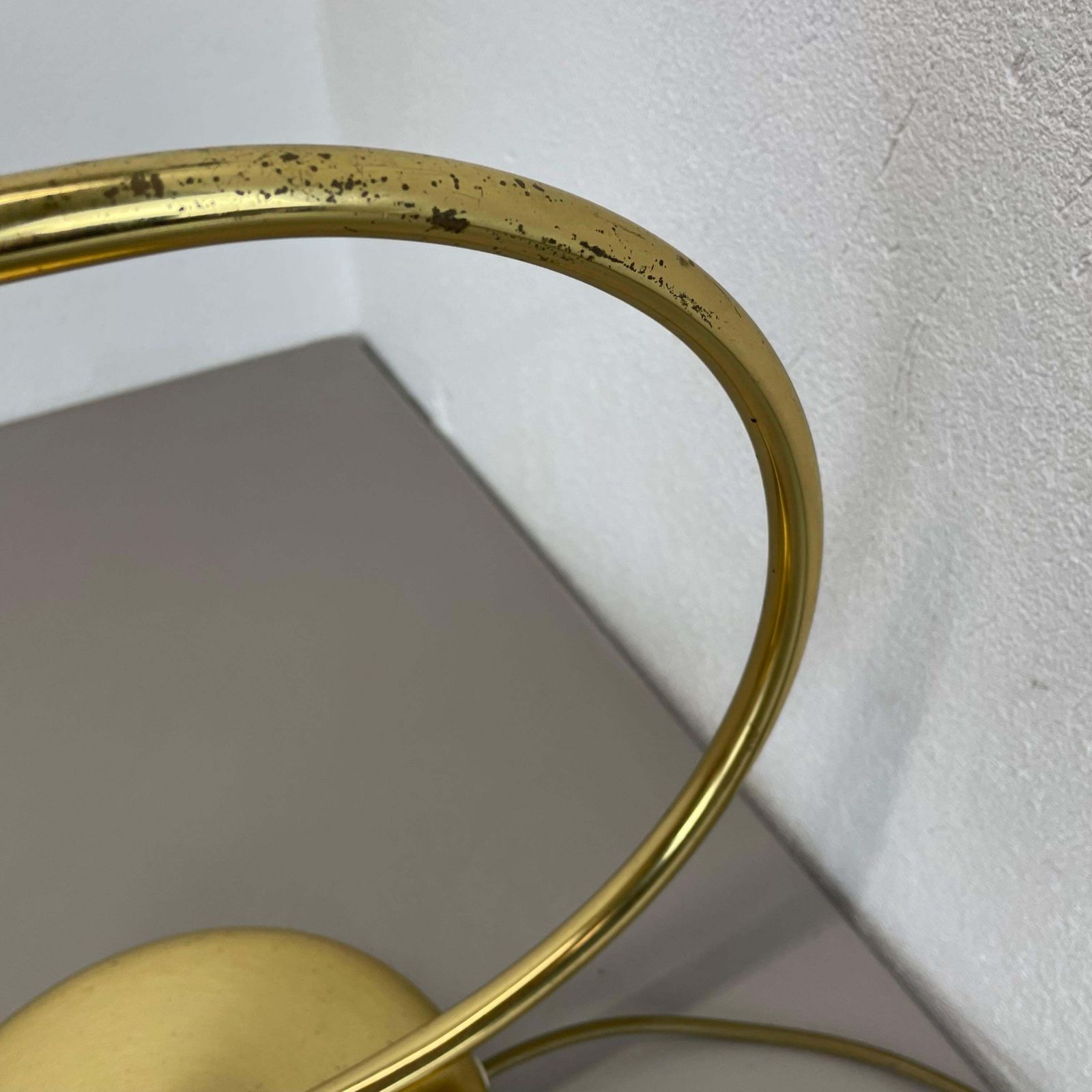 Rare Xxl Space Age Brass Metal Koch And Lowy Style Table Light, Germany 1970s photo buy