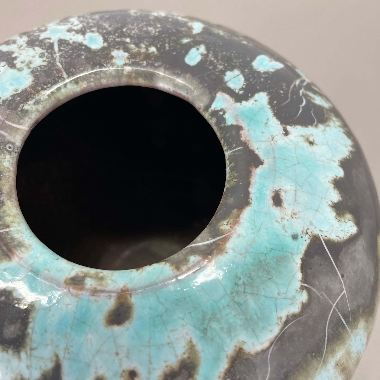 Sculptural Studio Pottery Vase Object By Otto Meier, Bremen, Germany, 1960s photo vintage