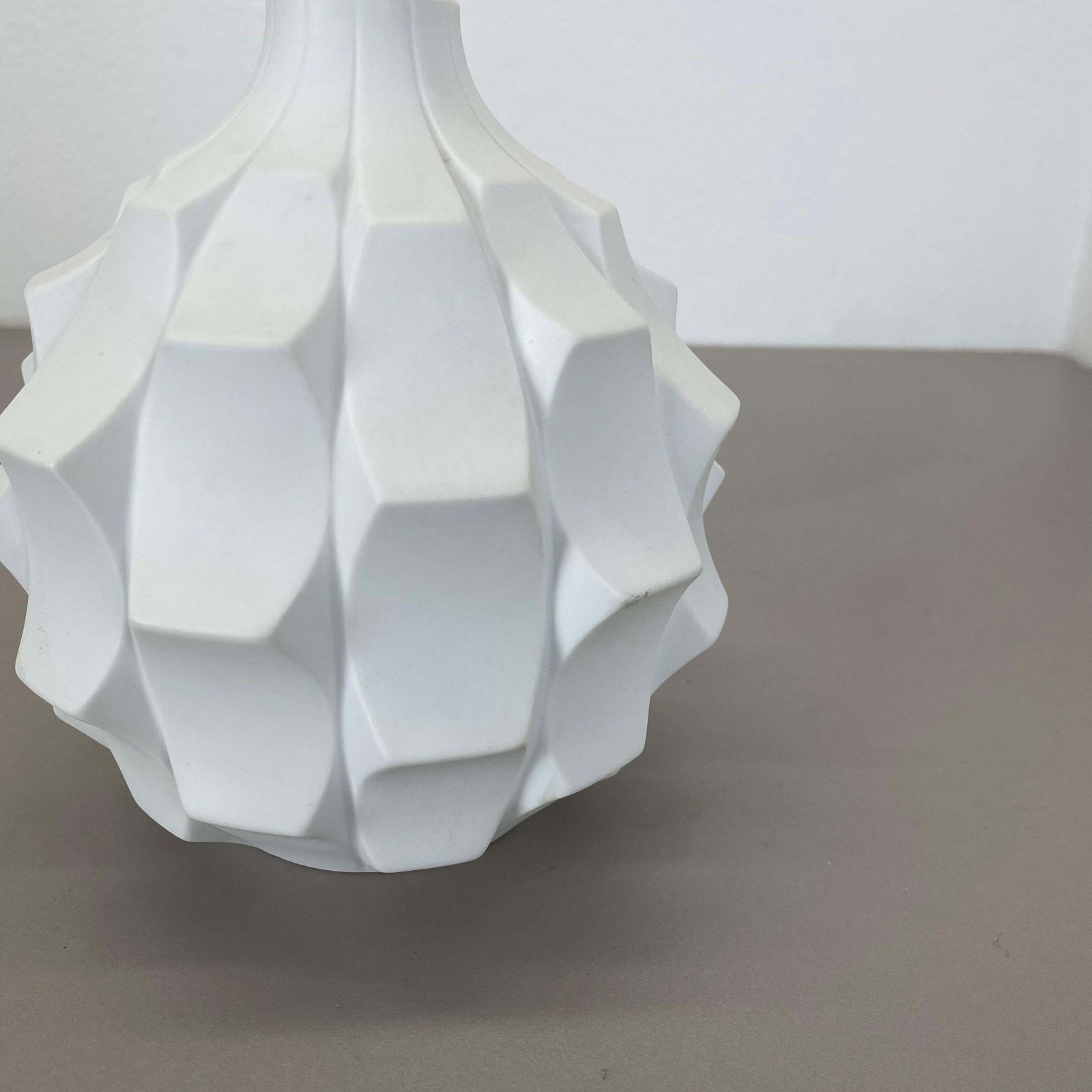 Home Decor Op Art Vase Porcelain Vase Heinrich Fuchs For Hutschenreuther, Germany, 1970s photo