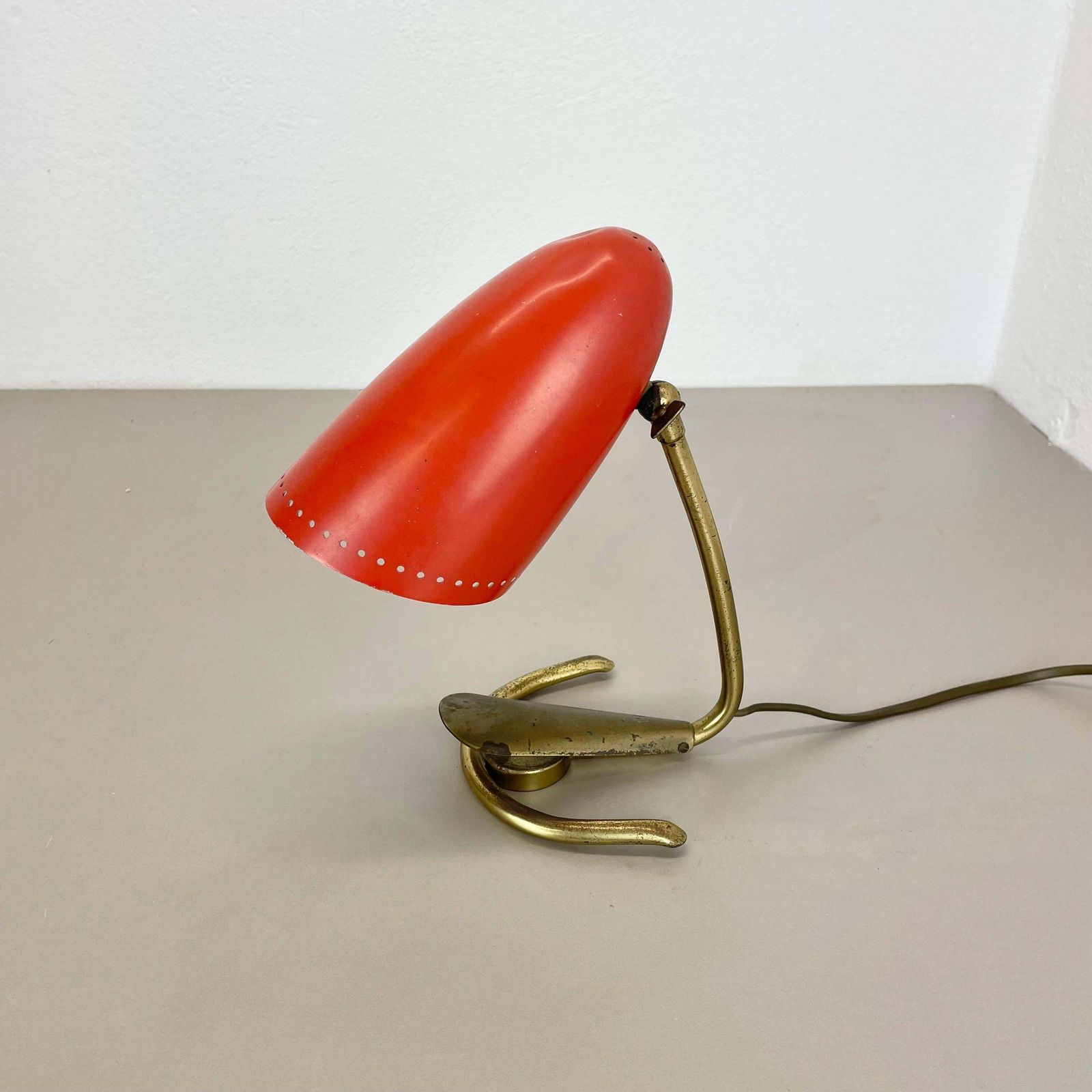 Original Hollywood Regency Stilnovo Style Brass Sputnik Table Light, Italy 1950s photo furniture