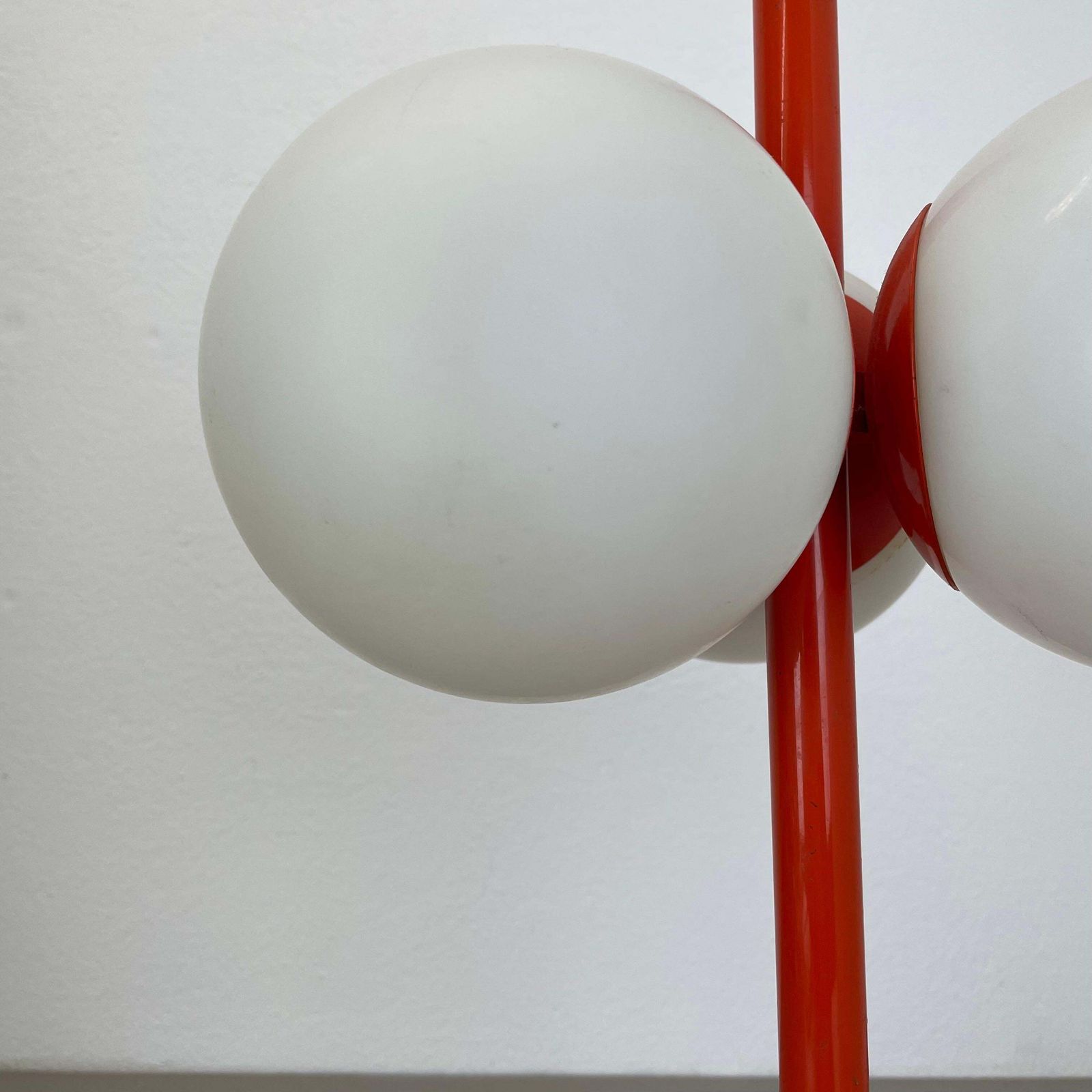 photo for sale 1 Of 2 Modernist Orange Sputnik Table Light Kaiser Leuchten, 1970s Germany