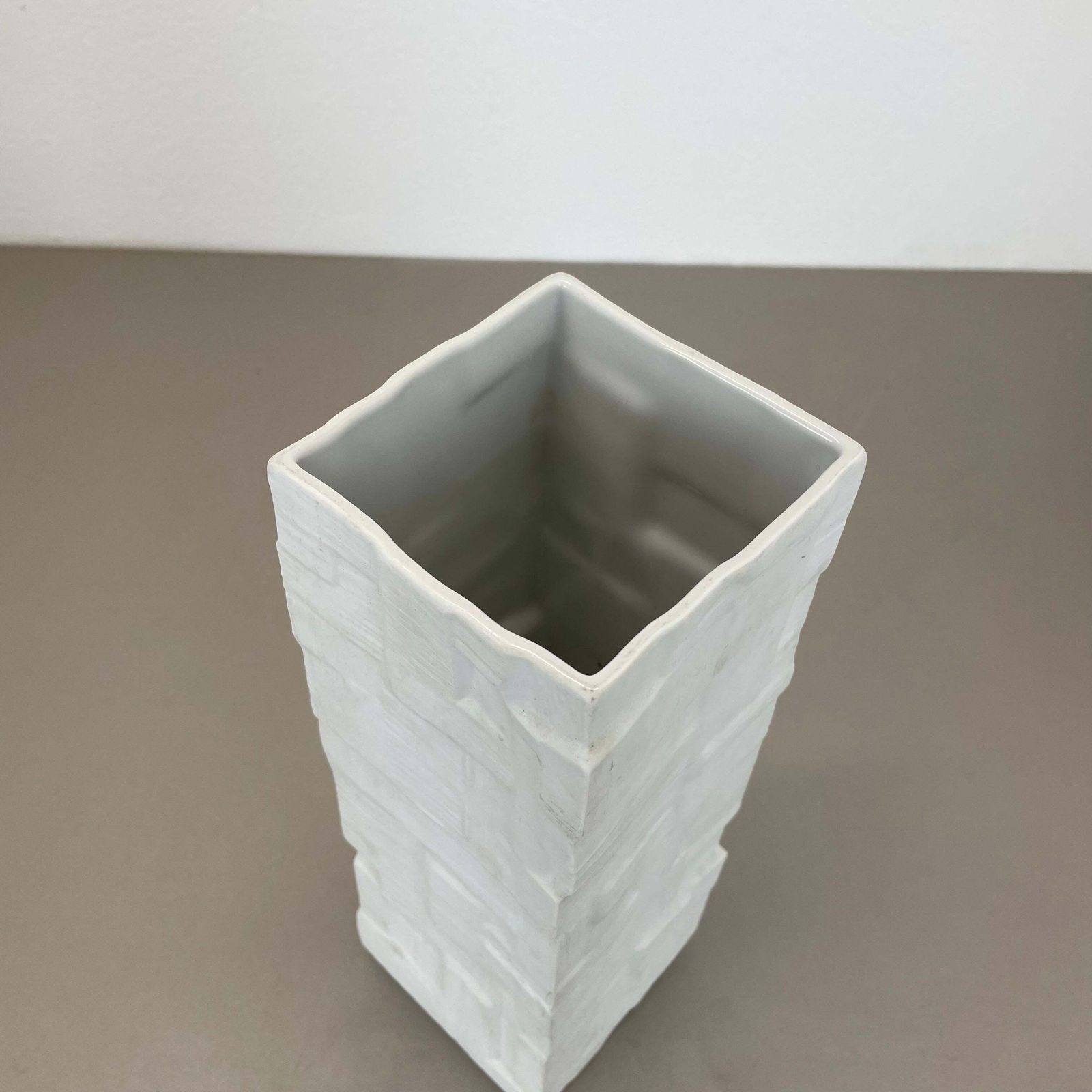 Xl 32cm Op Art Vase Porcelain German Vase By Heinrich Ceramics, Germany 1970s photo vintage