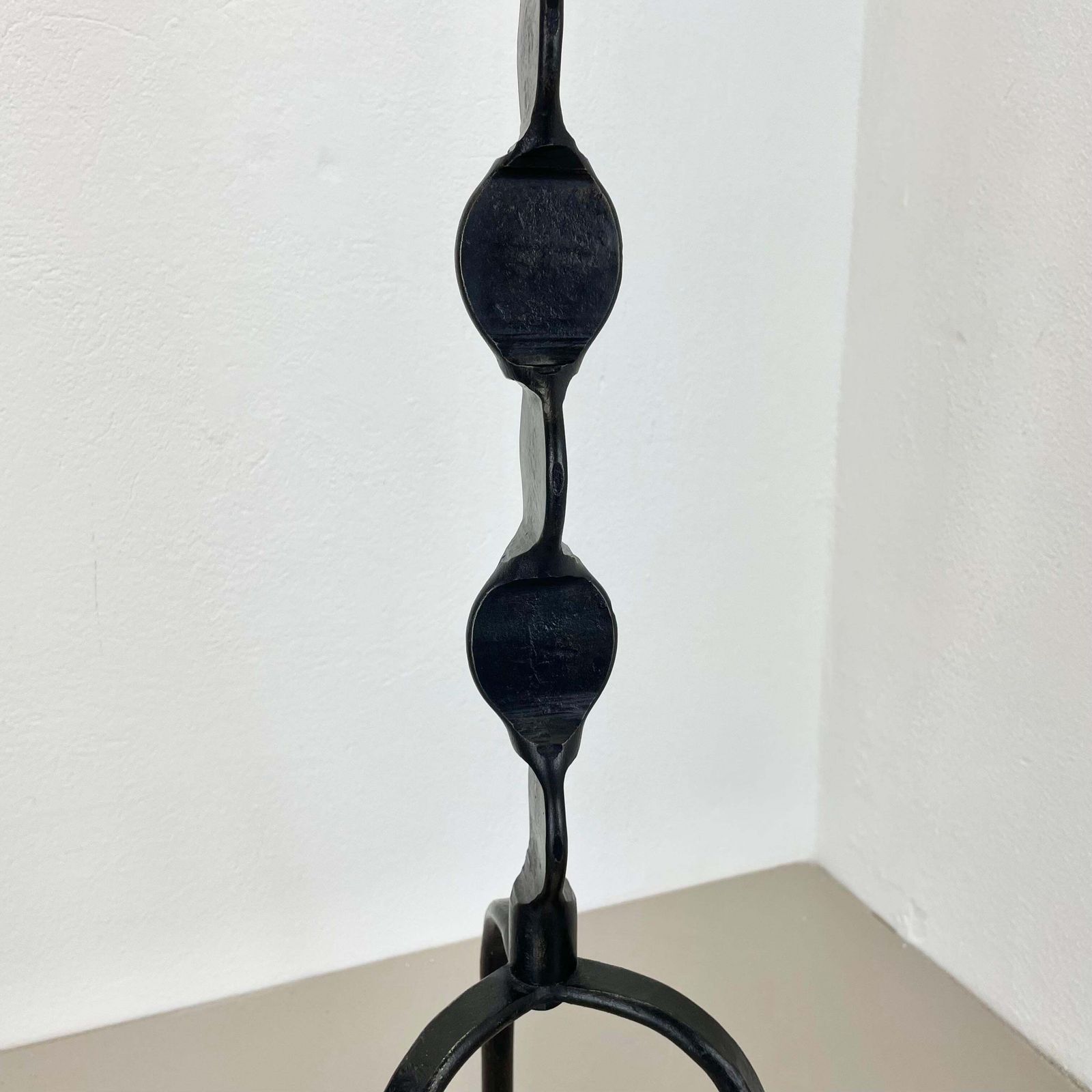 Xl 75cm Modernist Sculptural Brutalist Metal Floor Candleholder, Germany, 1970s photo buy