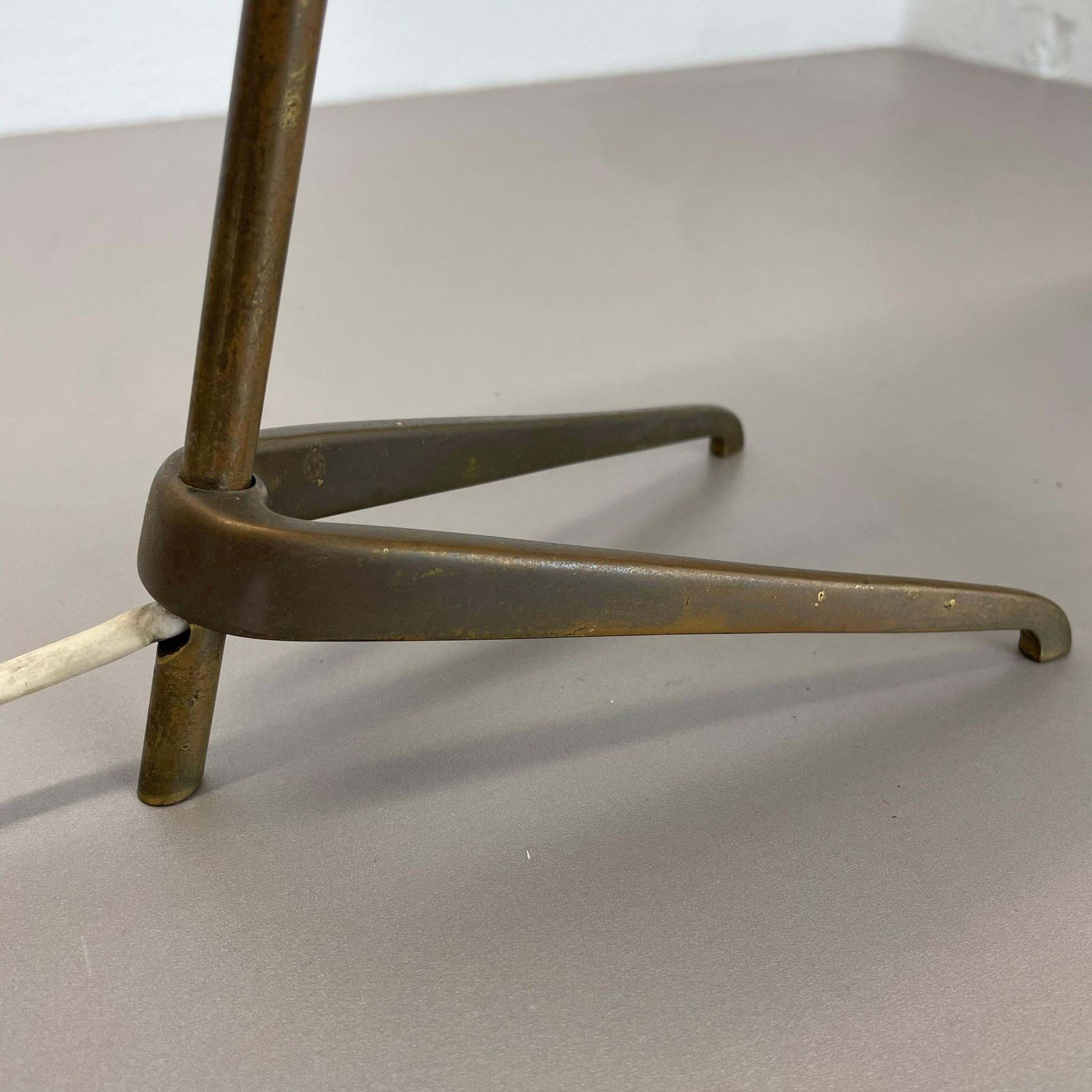 Set Of 2 Midcentury Modern Brass Table Light By J.T Kalmar Attrib., Austria 1950 photo buy