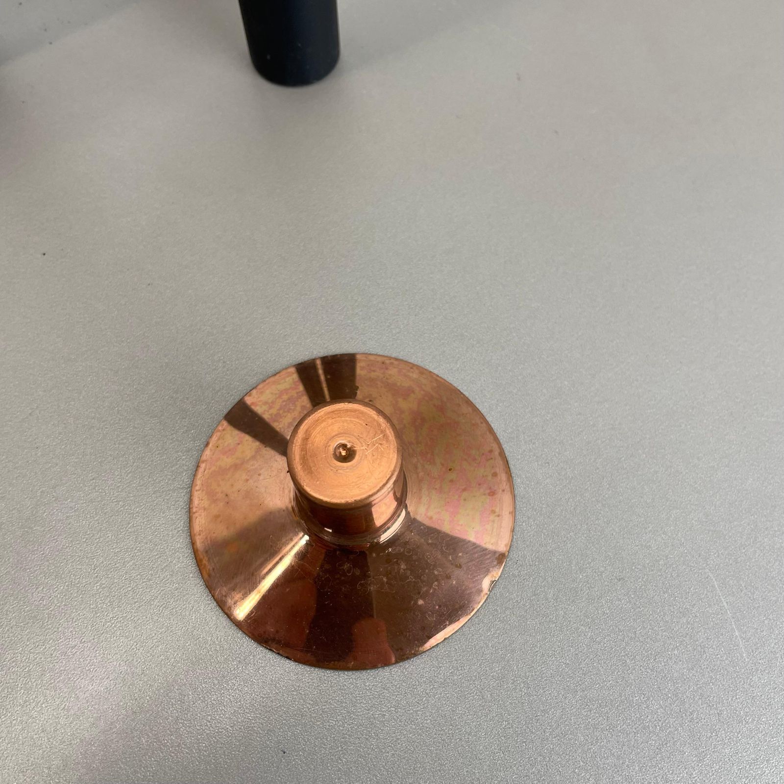 photo vinterior Vintage Tripod Metal And Copper Candleholder By Hans Agne Jakobsson, Sweden 1970