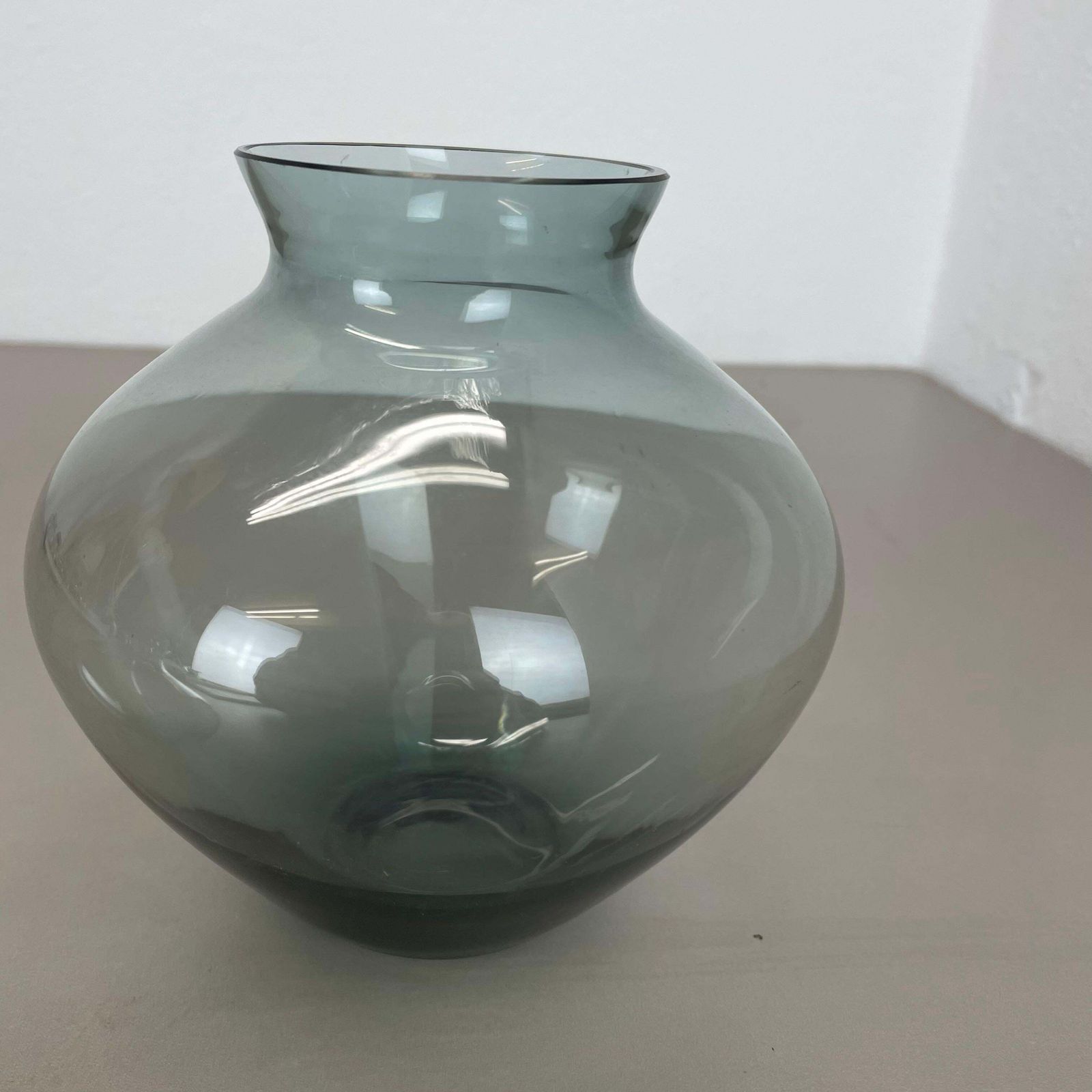 Set Of Two Heart Vases Turmaline By Wilhelm Wagenfeld For Wmf Germany, 1960s photo buy