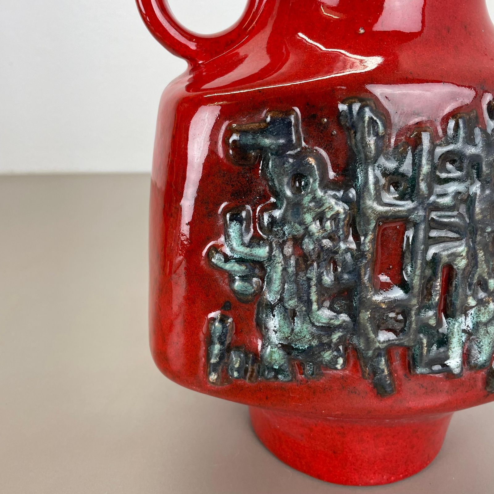Large Ceramic Brutalist Vase Fat Lava By Walter Gerhards, Germany, 1970s photo vinterior