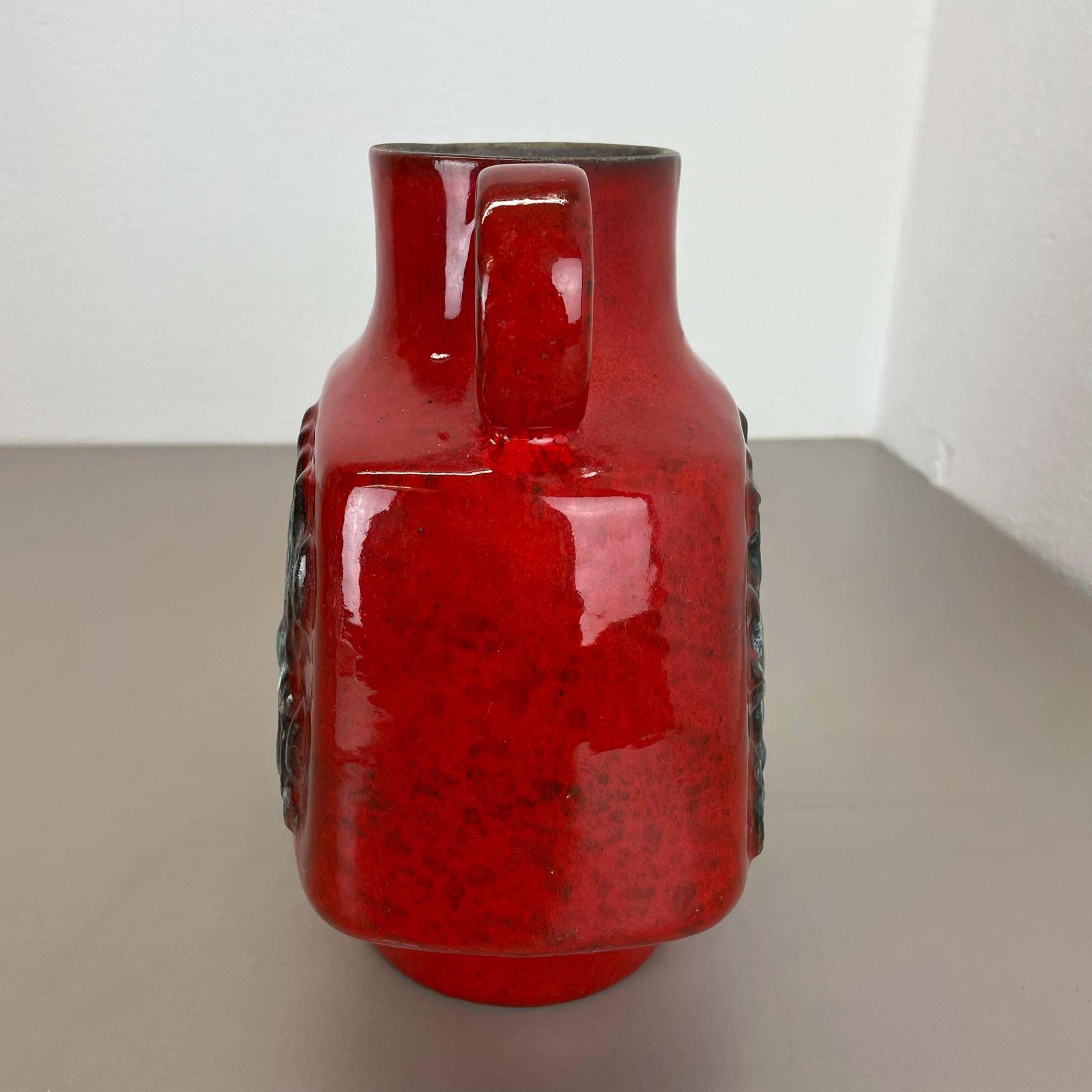photo vinterior Large Ceramic Brutalist Vase Fat Lava By Walter Gerhards, Germany, 1970s