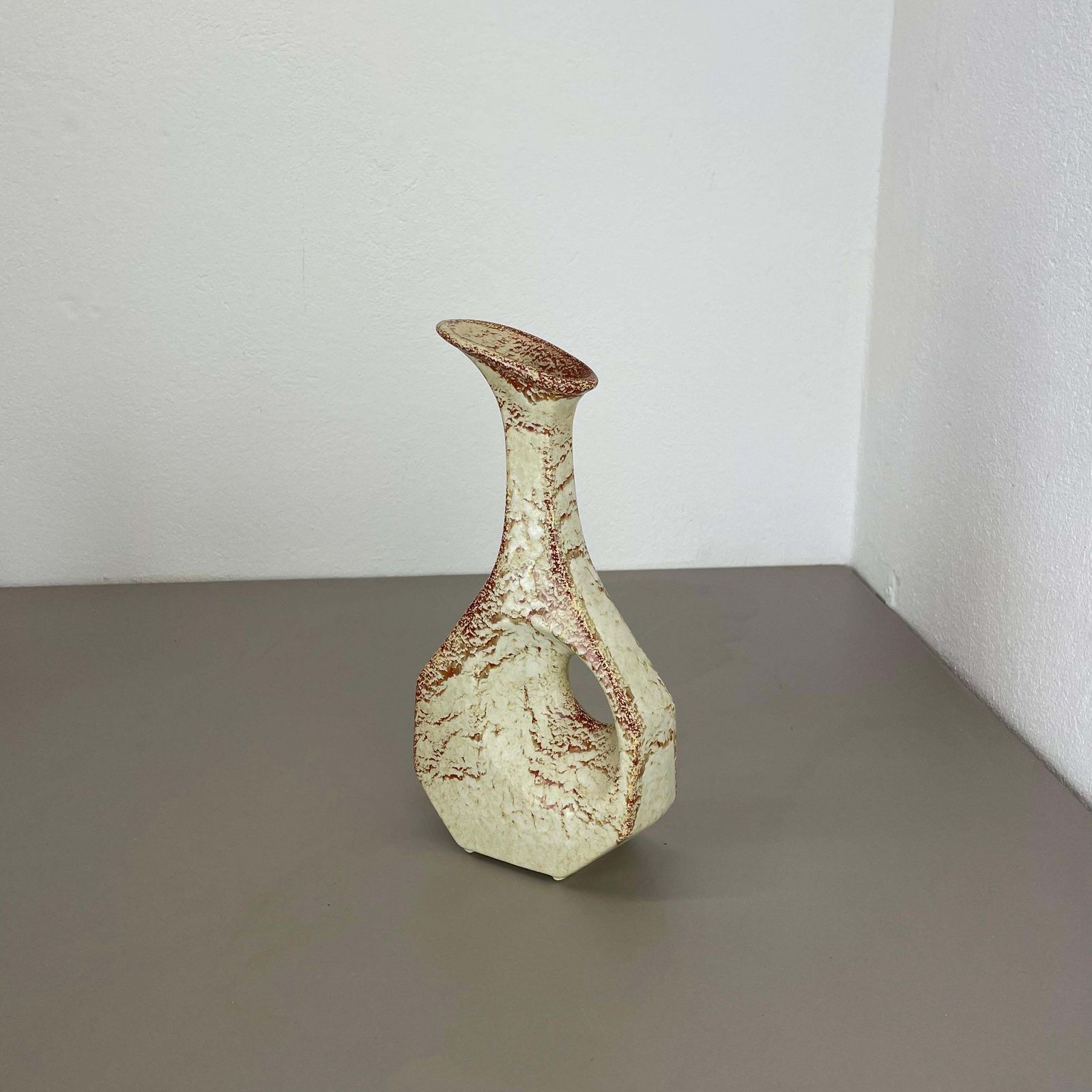 photo buy Unique Ceramic Studio Pottery Vase By Bertoncello Schiavon Ceramics, Italy 1970s