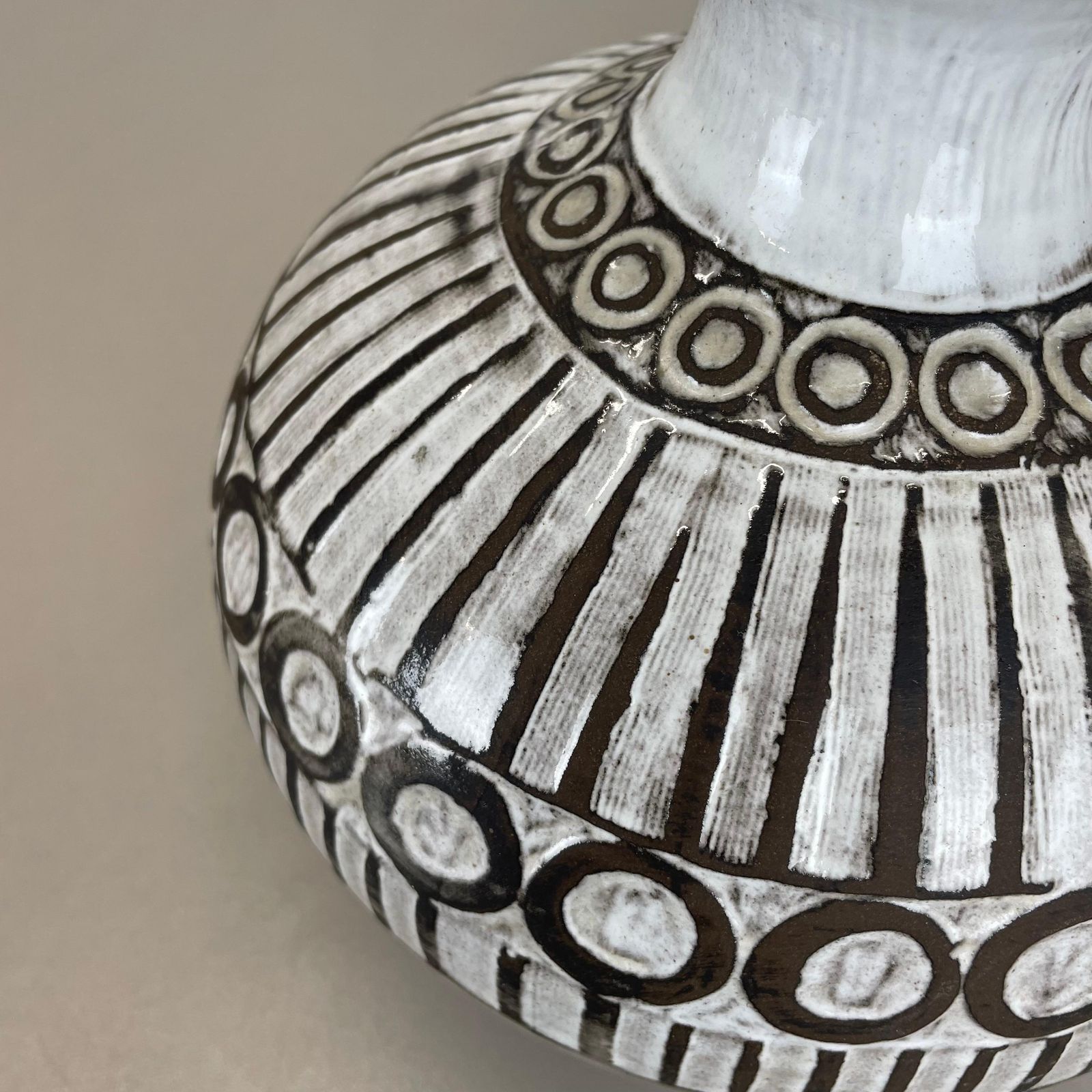 photo for sale Rare Wgp Fat Lava Ceramic "Polaris" Vase Element By Ceramano, Germany, 1960s